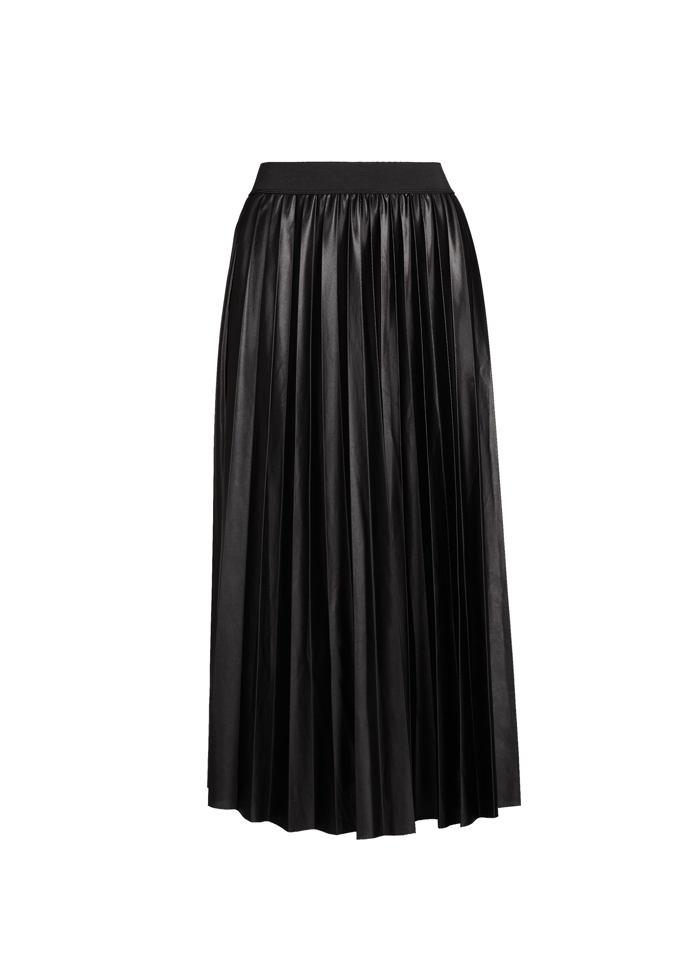 Pleated midi skirt VILA Black