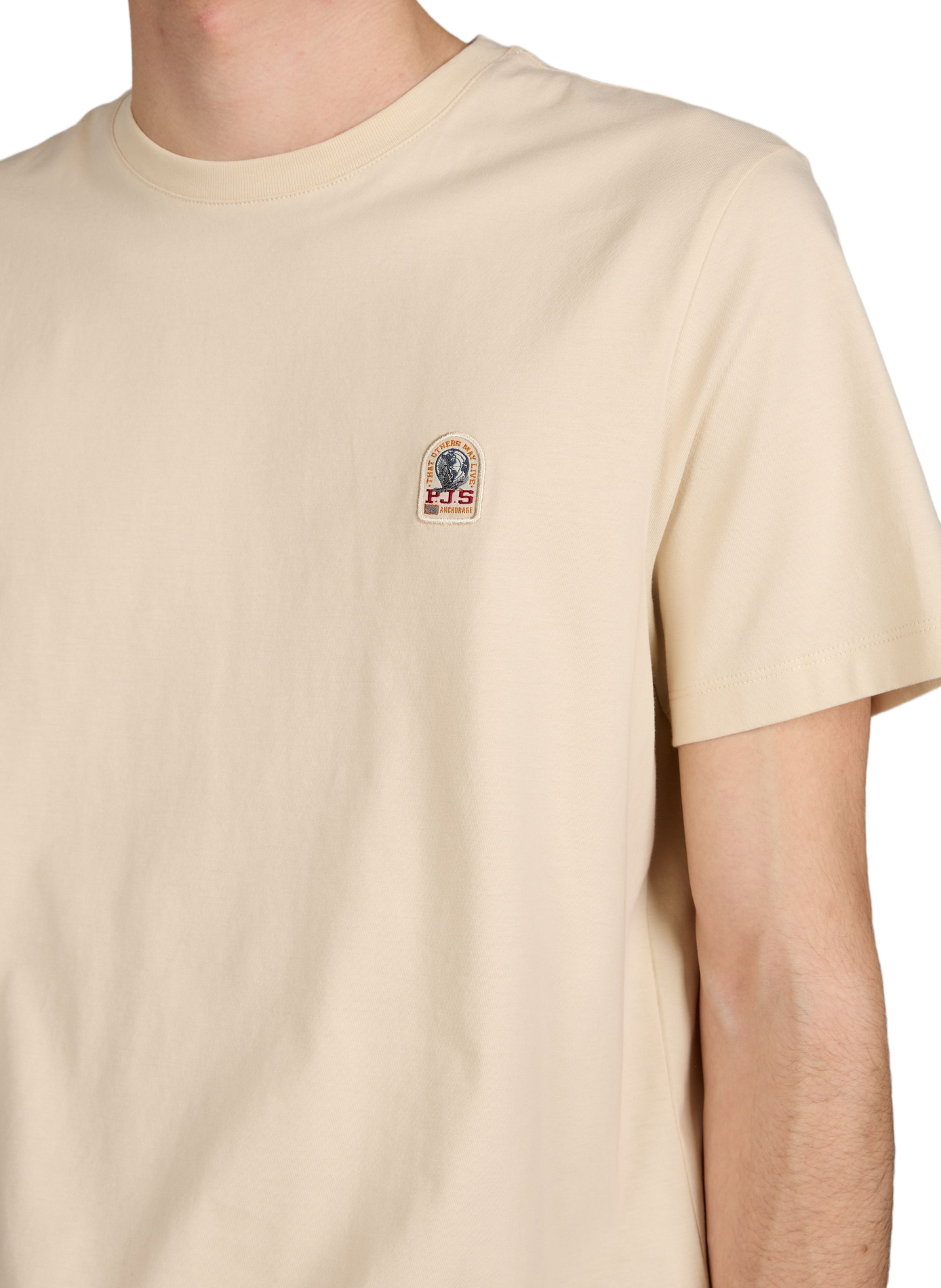 T-shirt Patch Tee in cotton PARAJUMPERS Beige