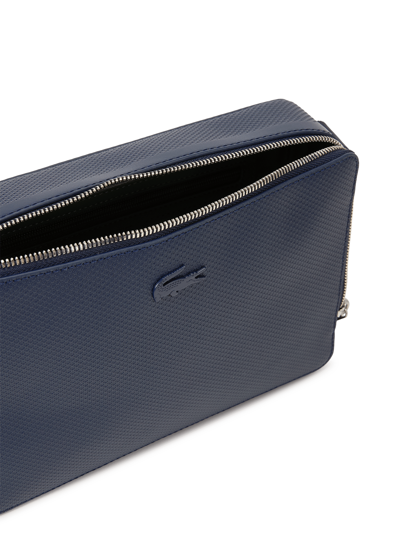 Sac reporter Chantaco en cuir piqué LACOSTE Bleu