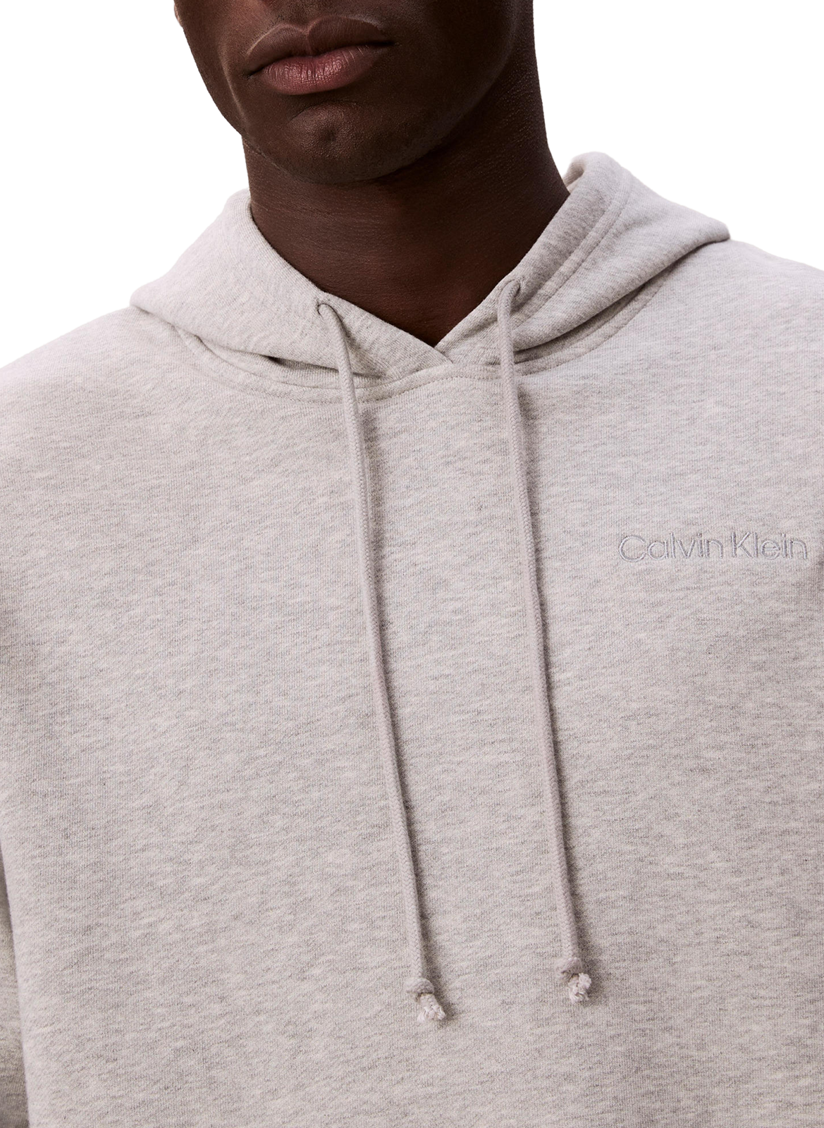 Kapuzenpullover aus Baumwollmischung CALVIN KLEIN Grau