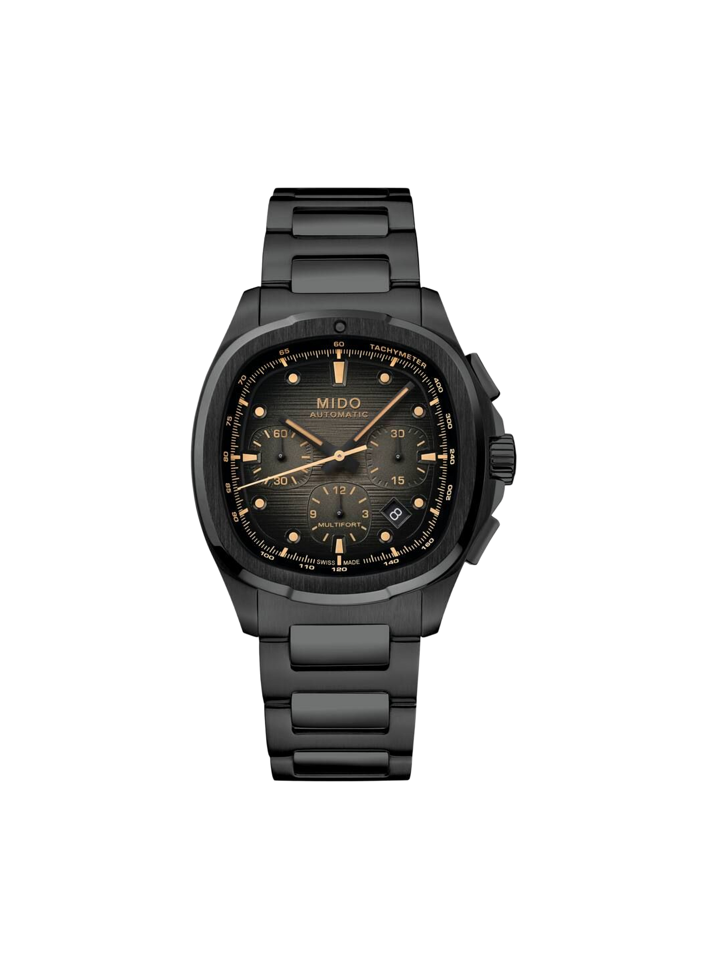 Montre Multifort TV Chronographe en acier inoxydable MIDO Gris