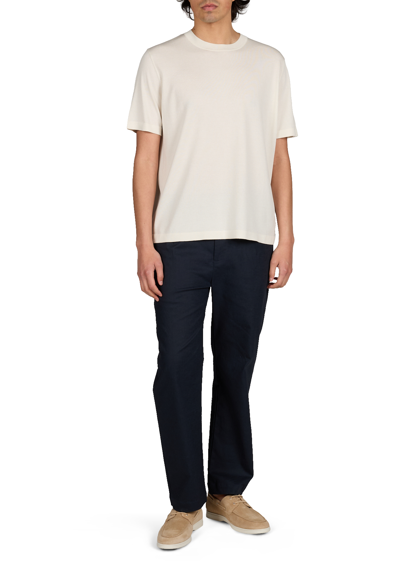 T-shirt Juste à col rond GERTRUDE ET GASTON Beige