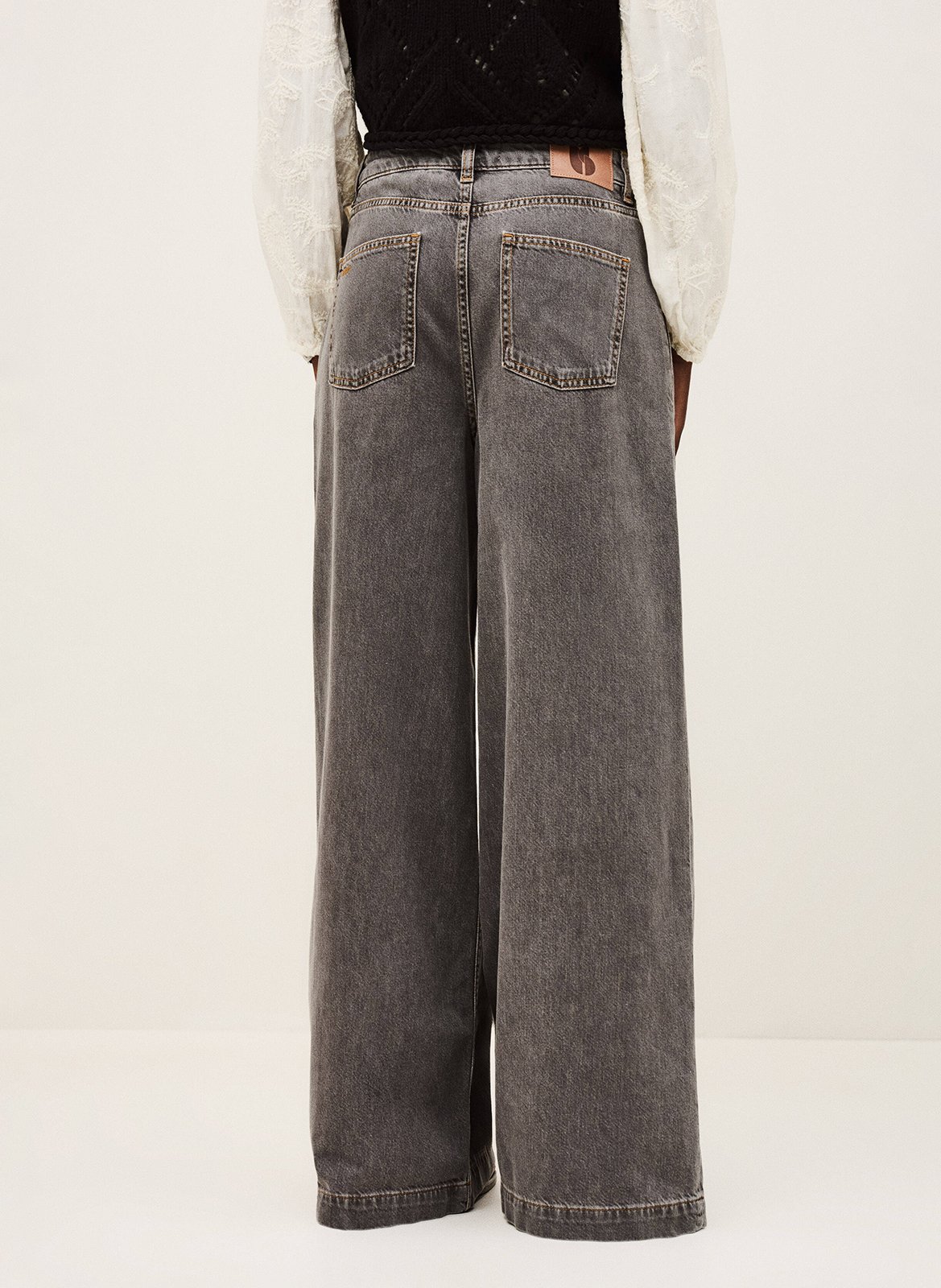 Jean large en coton yusc BA&SH Noir