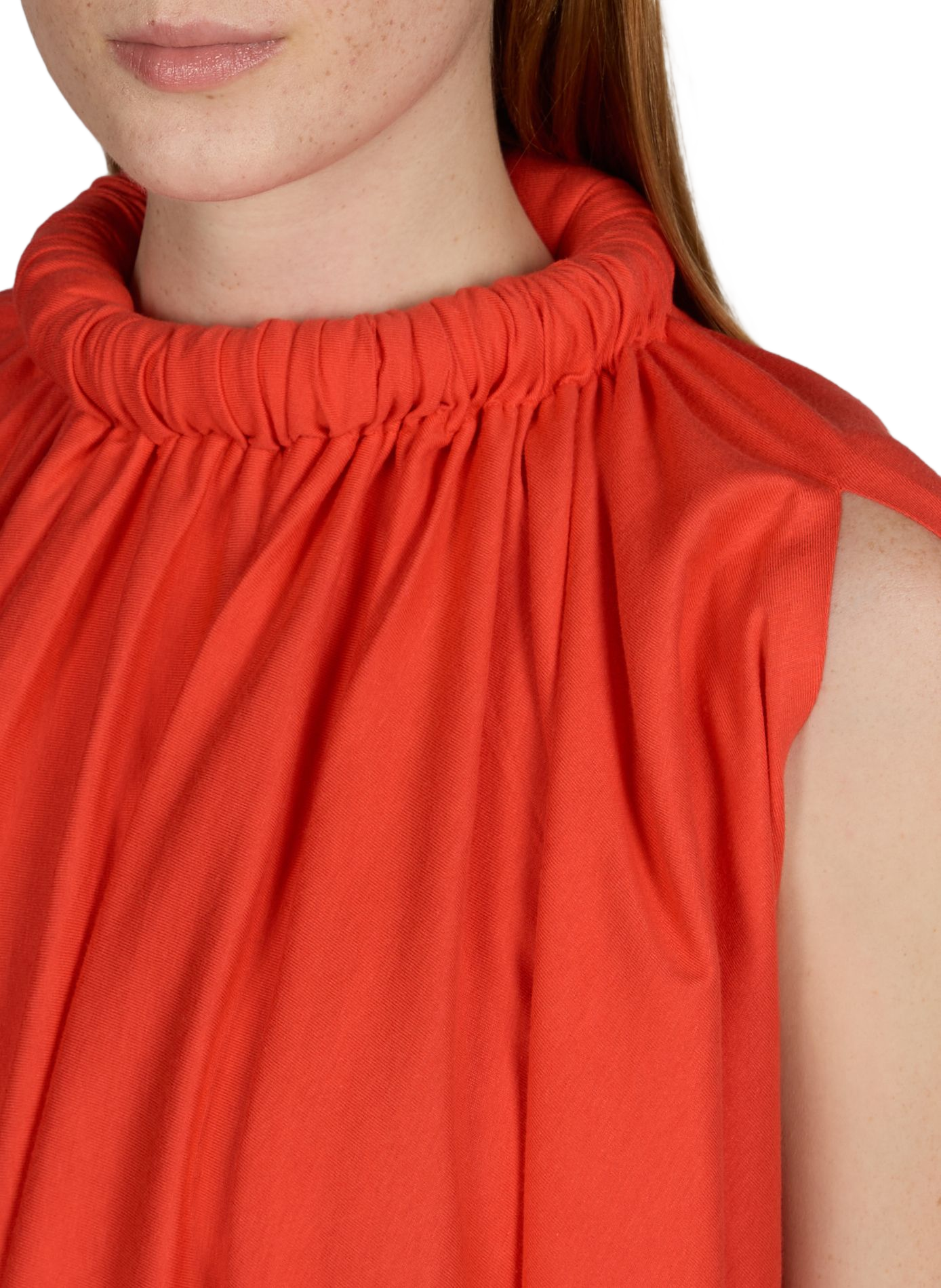 Top cape fluide drapé COPERNI Rouge