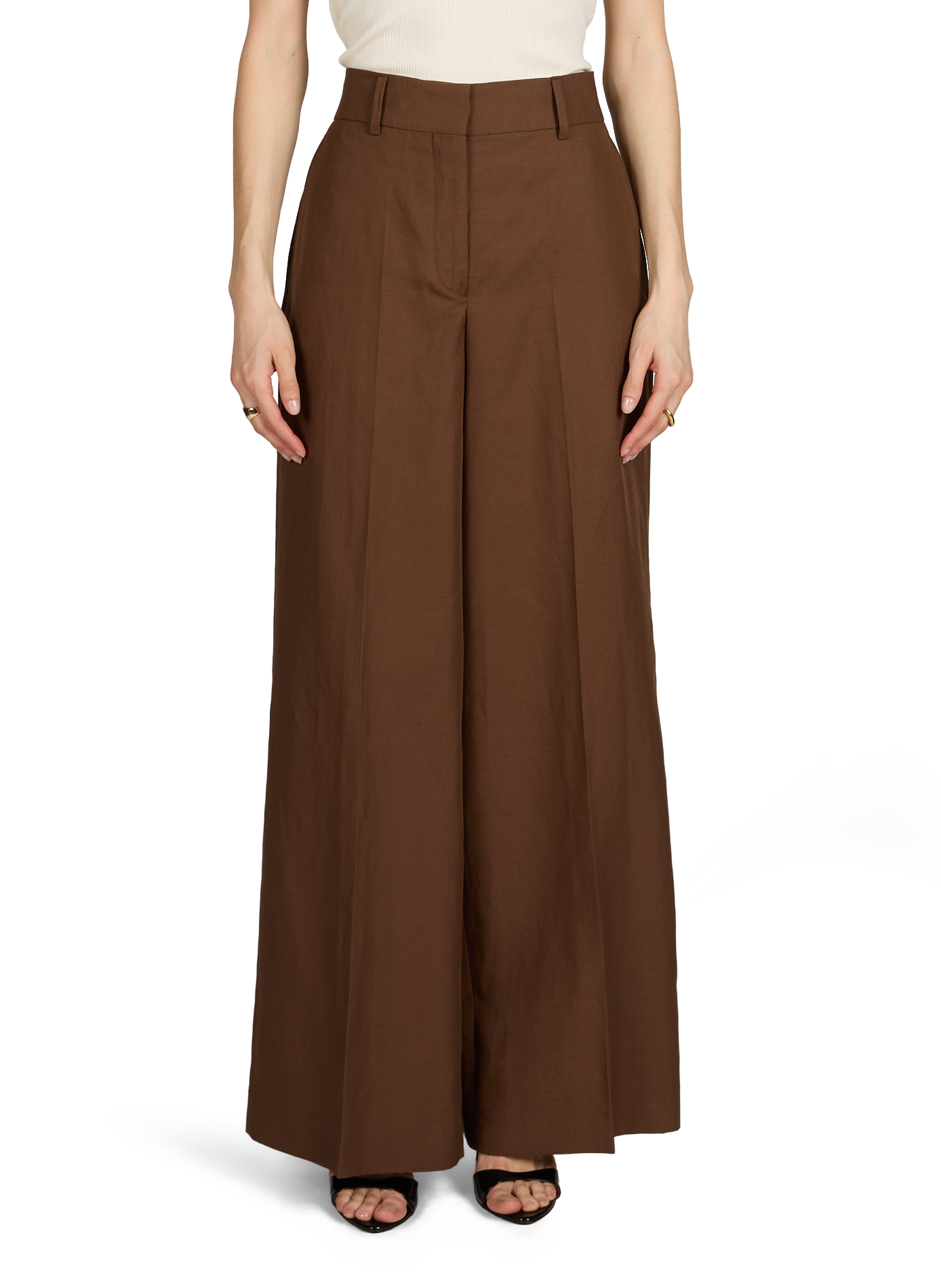 Wide-leg Tailored Trousers Rosa with Mid-rise Waist OFFICINE GENERALE