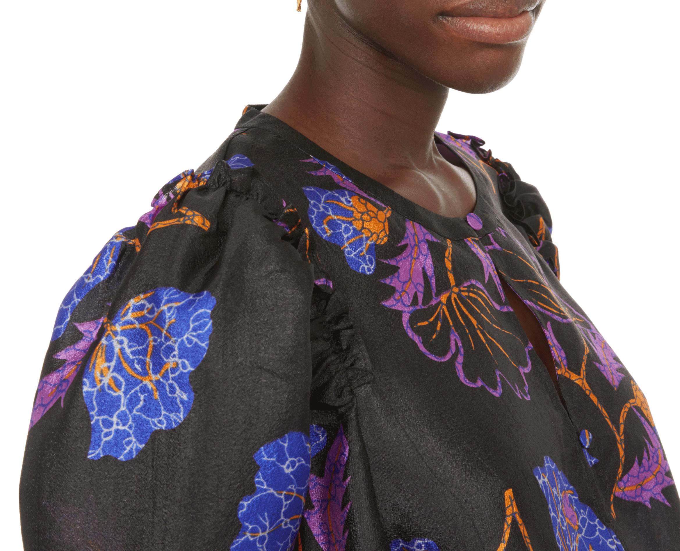 Top Mitzy imprimé Gingko BAUM UND PFERDGARTEN Noir