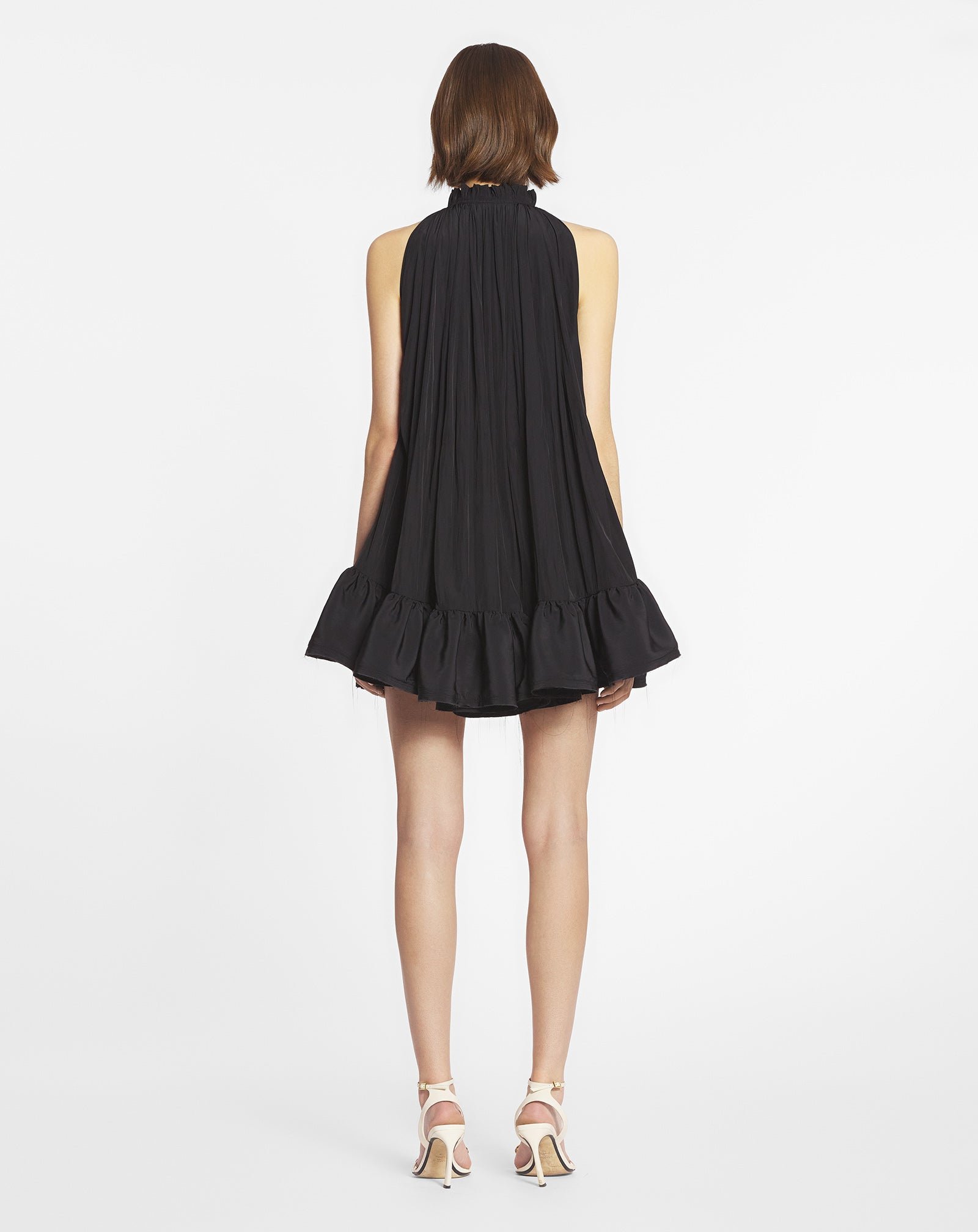 Robe courte à volants LANVIN Noir