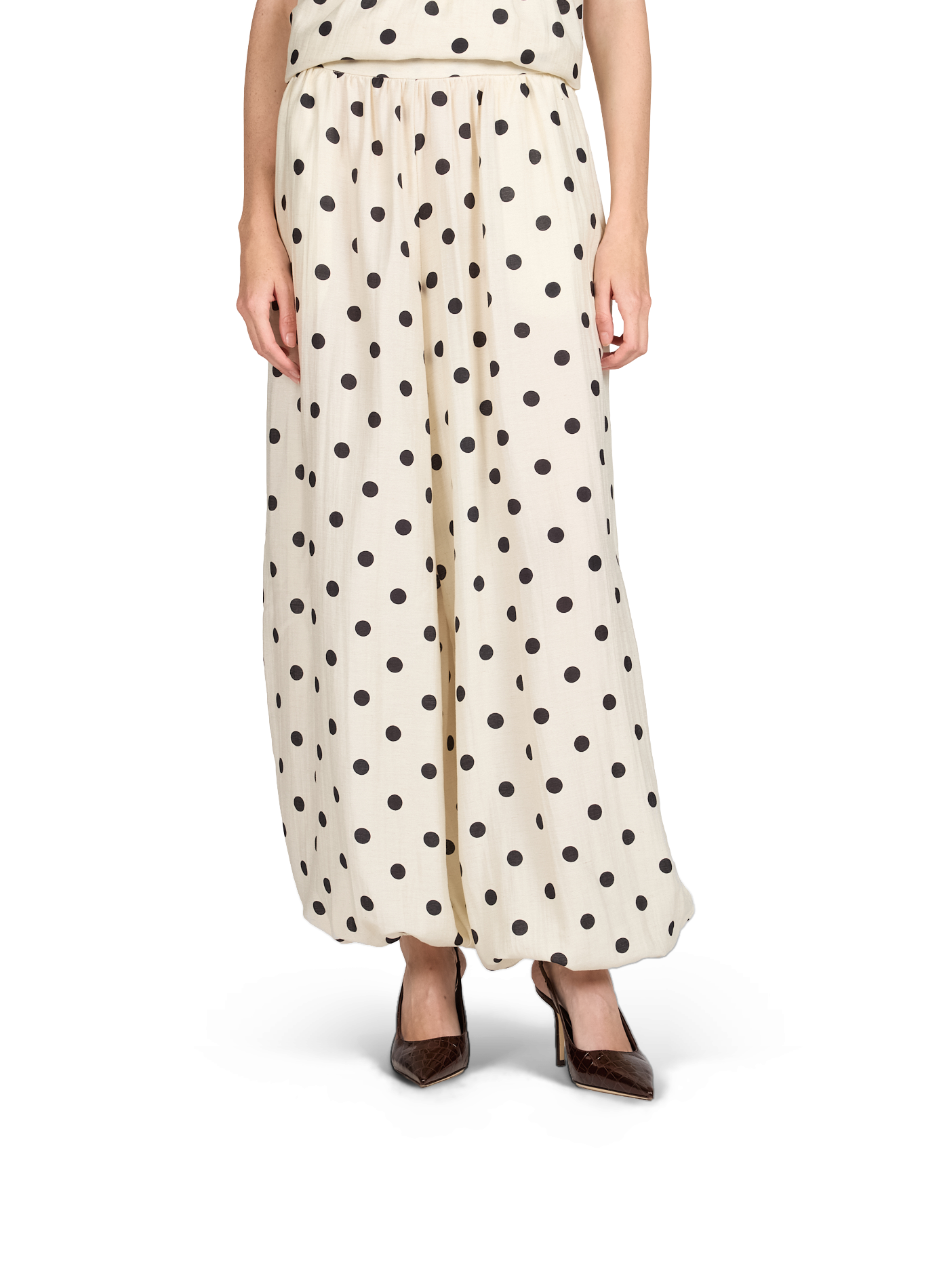 Pantalones de paracaídas a lunares Tslinea TOPSHOP