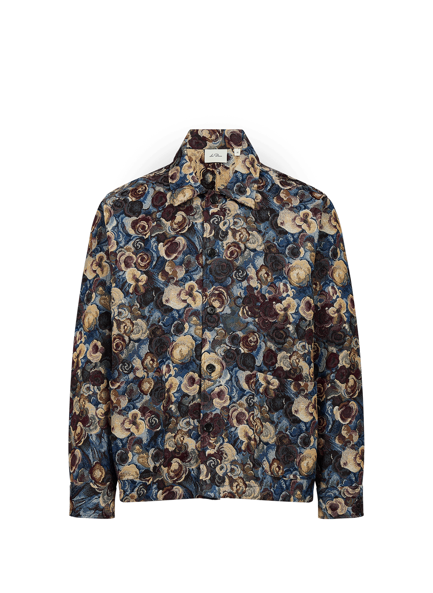 Veste jacquard oversize en coton mélangé LES DEUX Bleu