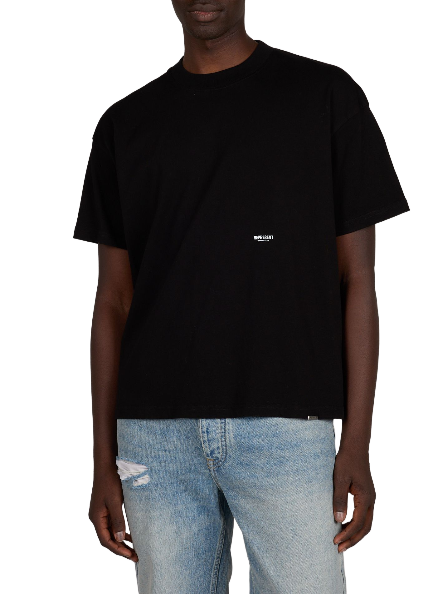 Loose cotton T-shirt REPRESENT Black