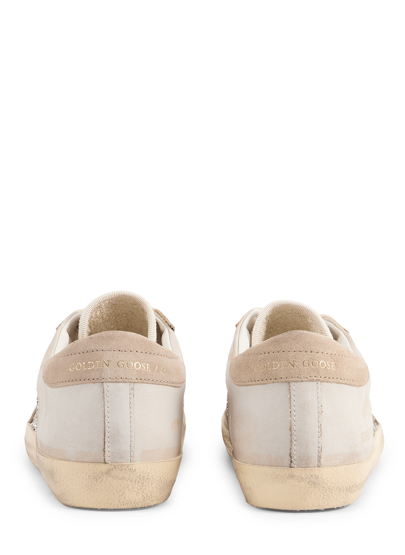 Sneakers SUPER-STAR DOUBLE QUARTER WITH L in mixed leather GOLDEN GOOSE Multicolour
