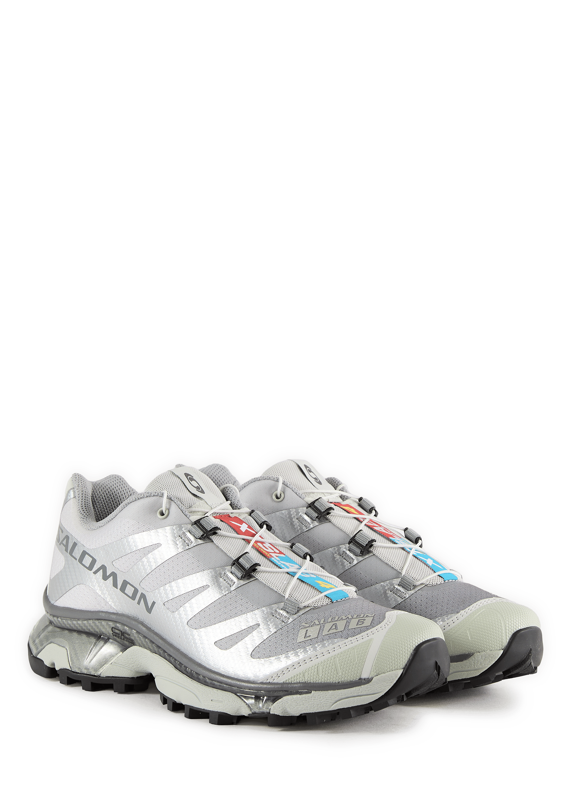 Low-top XT-4 metallic sneakers SALOMON Silver