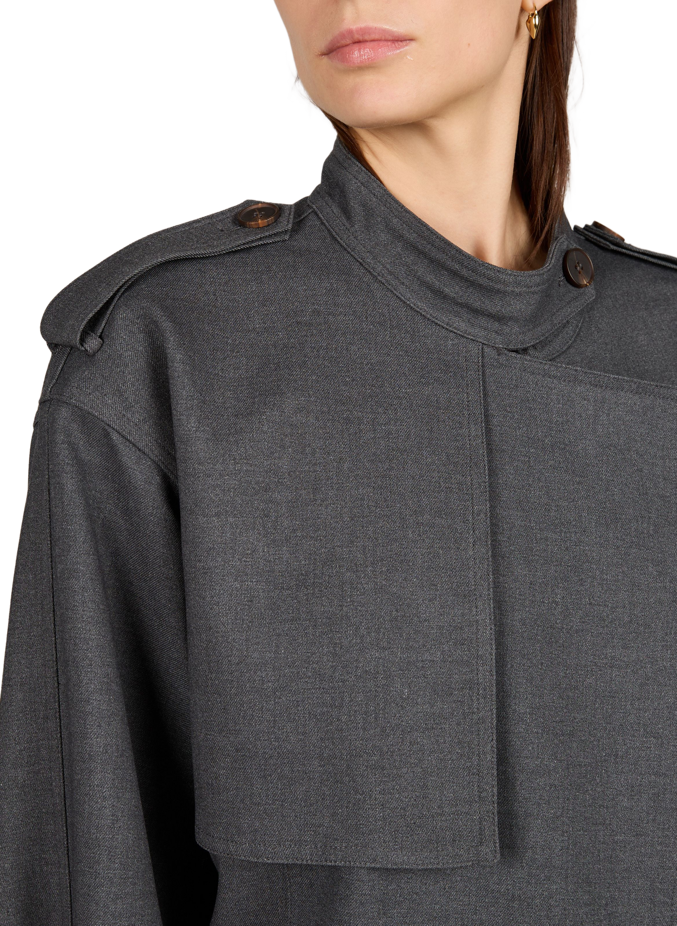 Short belted jacket SUNCOO Grey