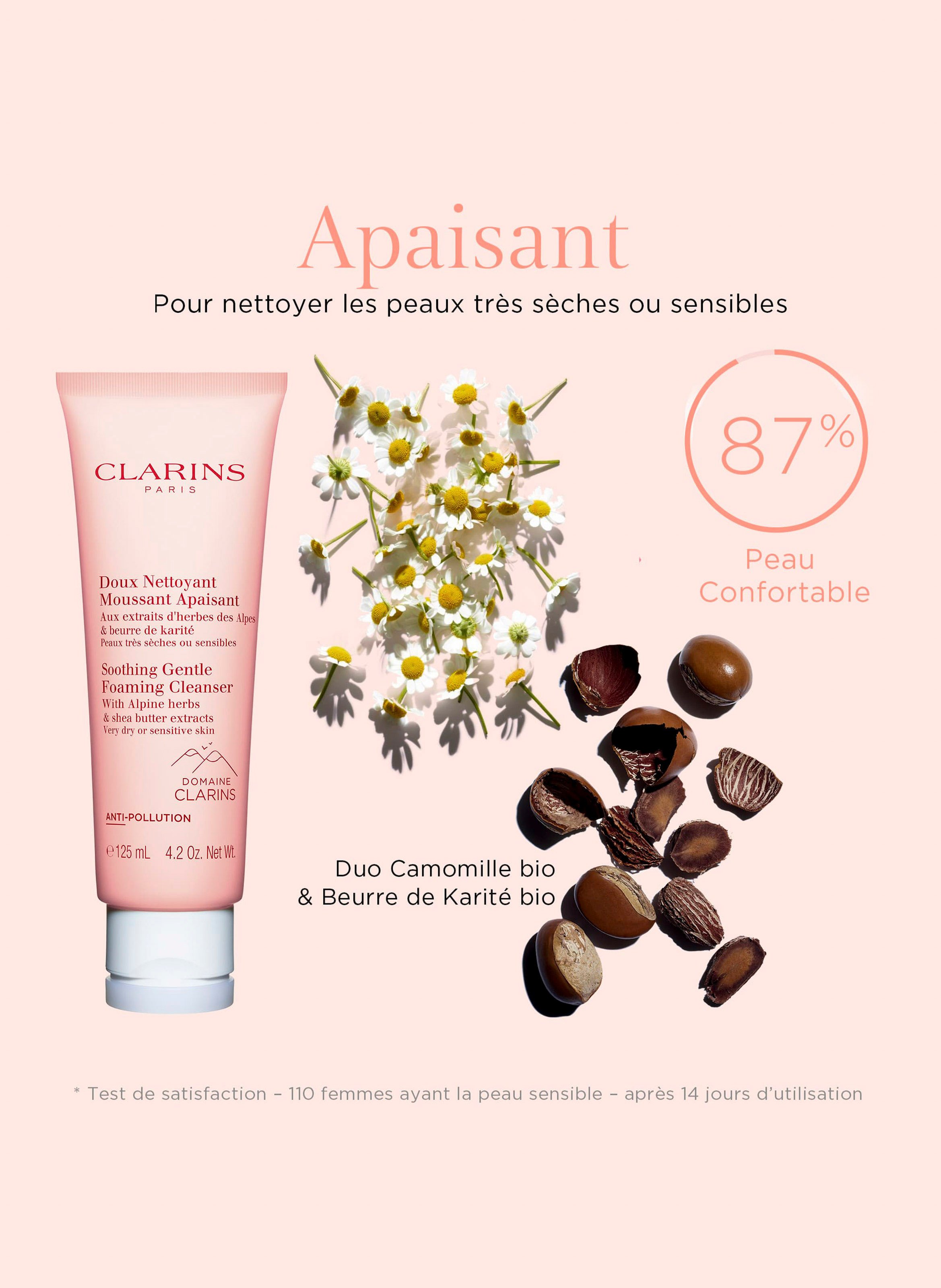 Nettoyant moussant apaisant - Peaux très sèches ou sensibles CLARINS No color