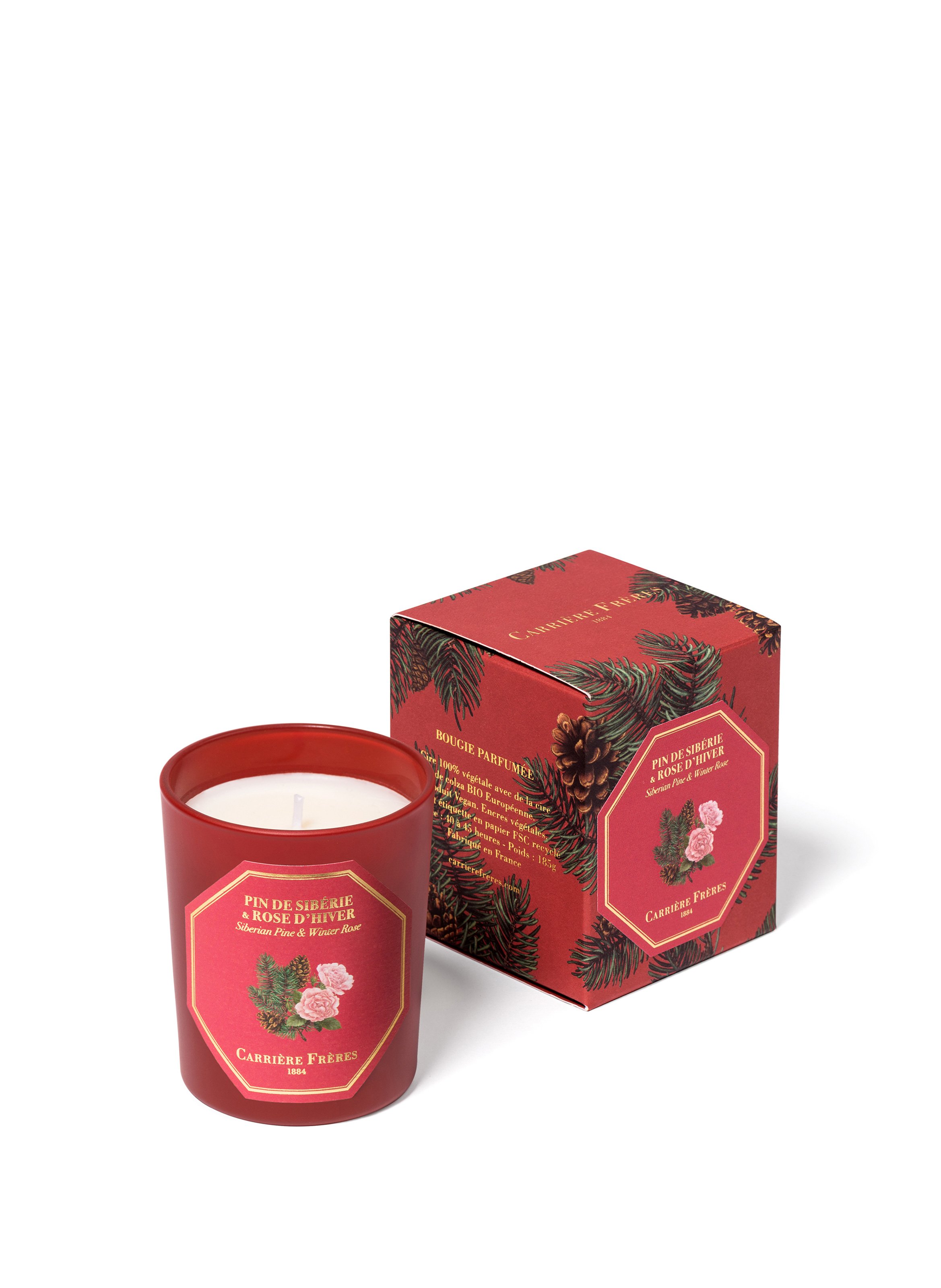 Bougie parfumée - Pin de Sibérie Rose d'Hiver