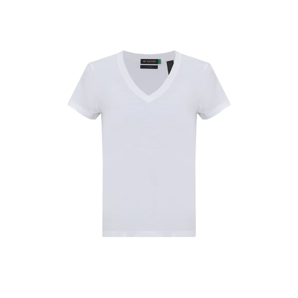 T-shirt col V en coton