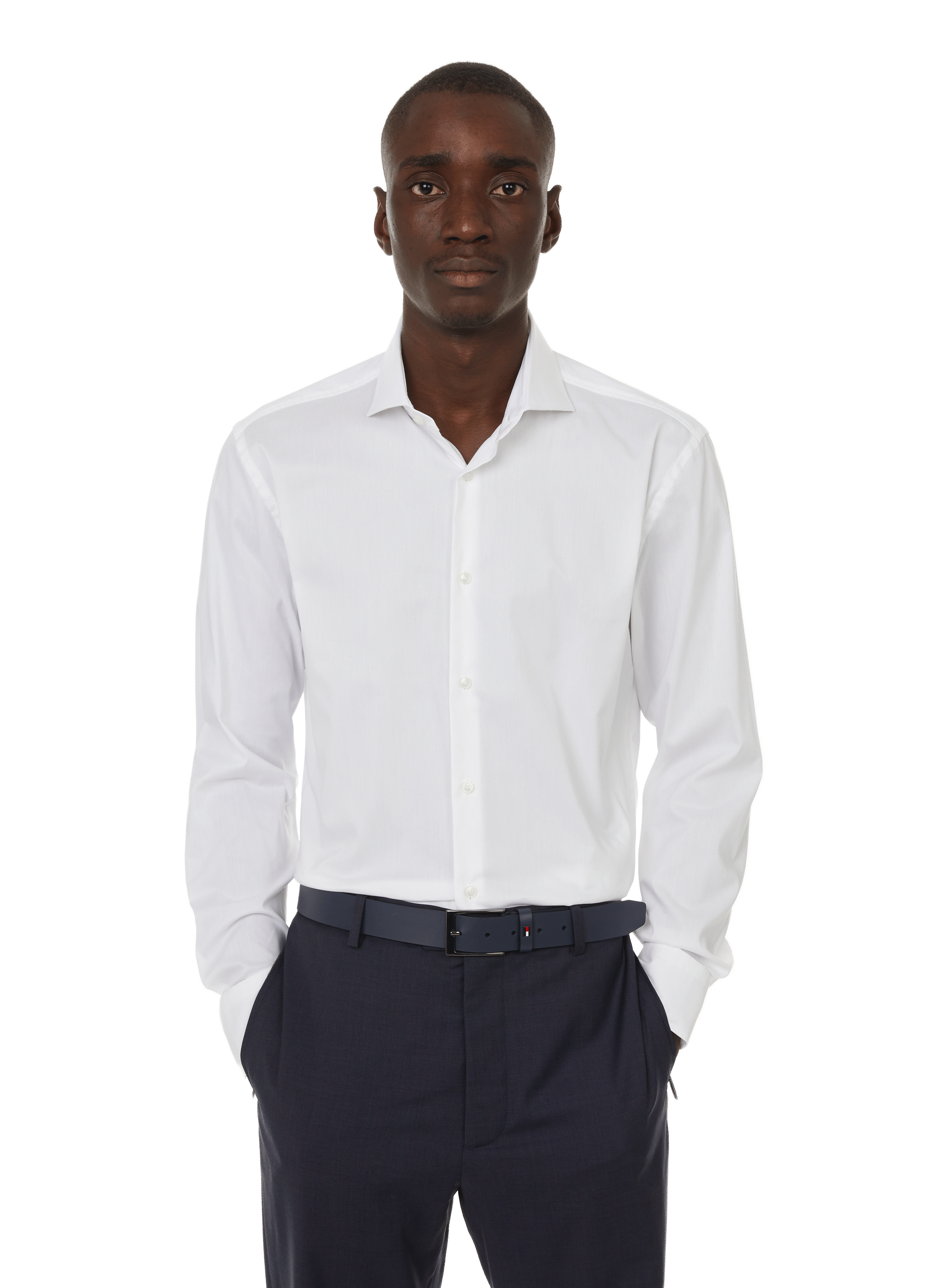 BOSS Cotton shirt White