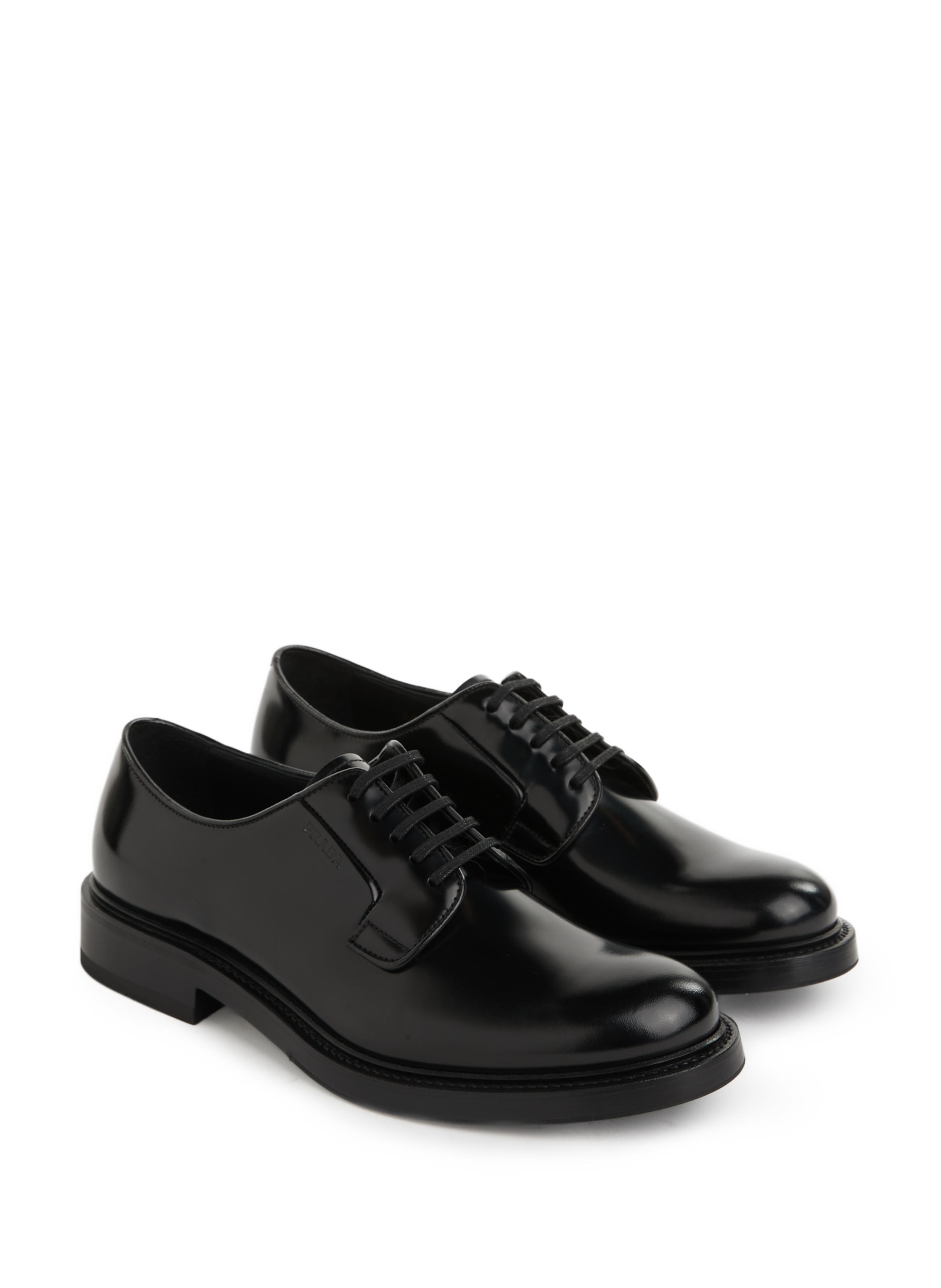 Leather loafers  PRADA Black