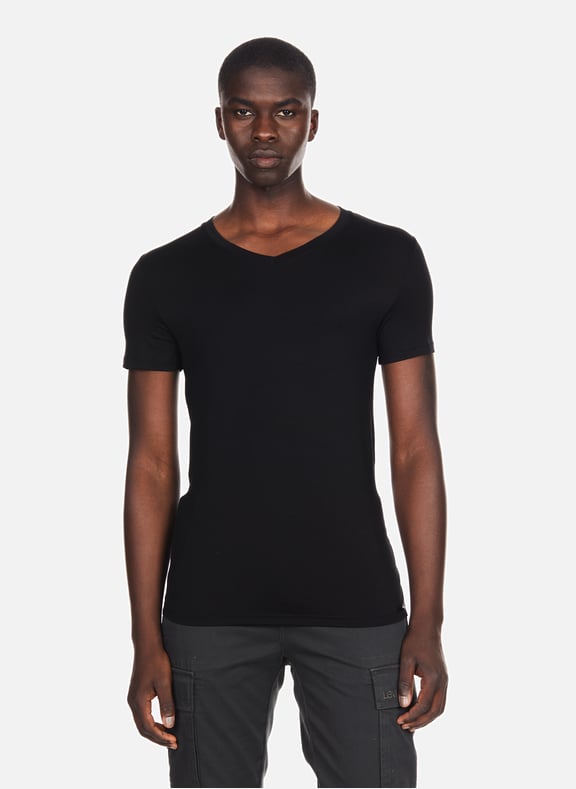 Tee-shirt Tencel Soft Noir by HOM HOM Tee-shirt Tencel Soft Noir