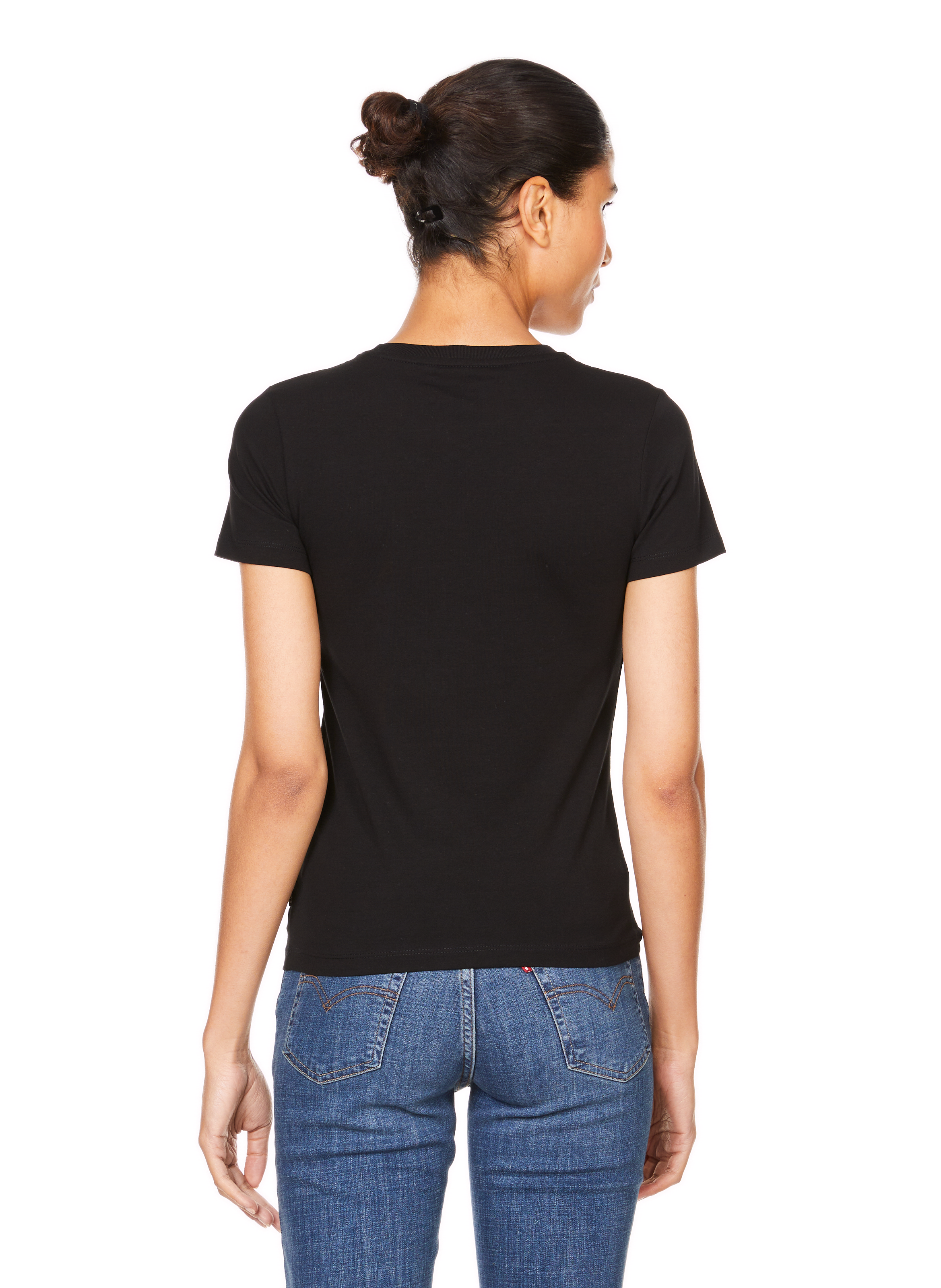 Cotton T-shirt GUESS Black