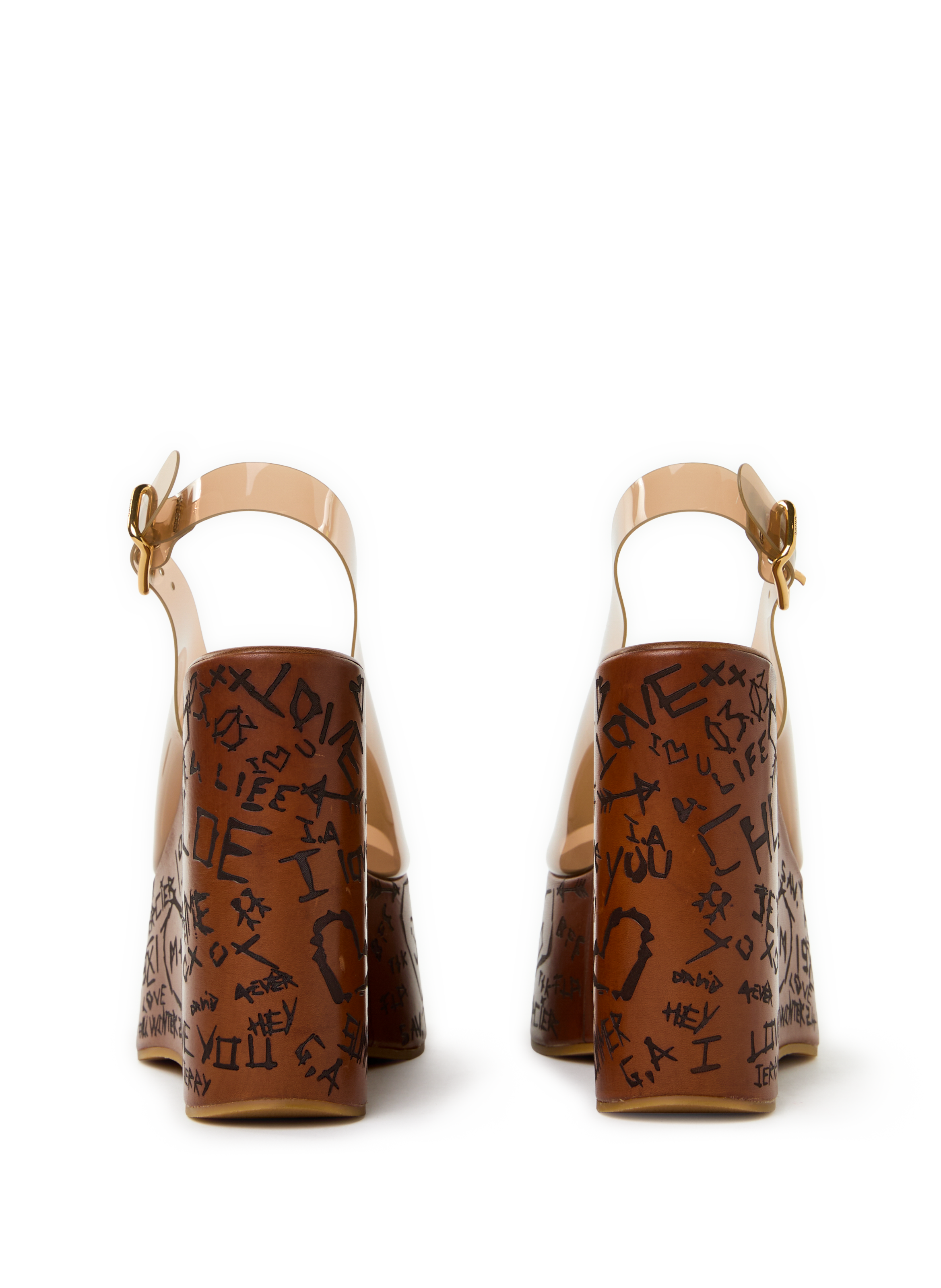 Maximes Wedge Heel Sandals CHLOÉ Brown