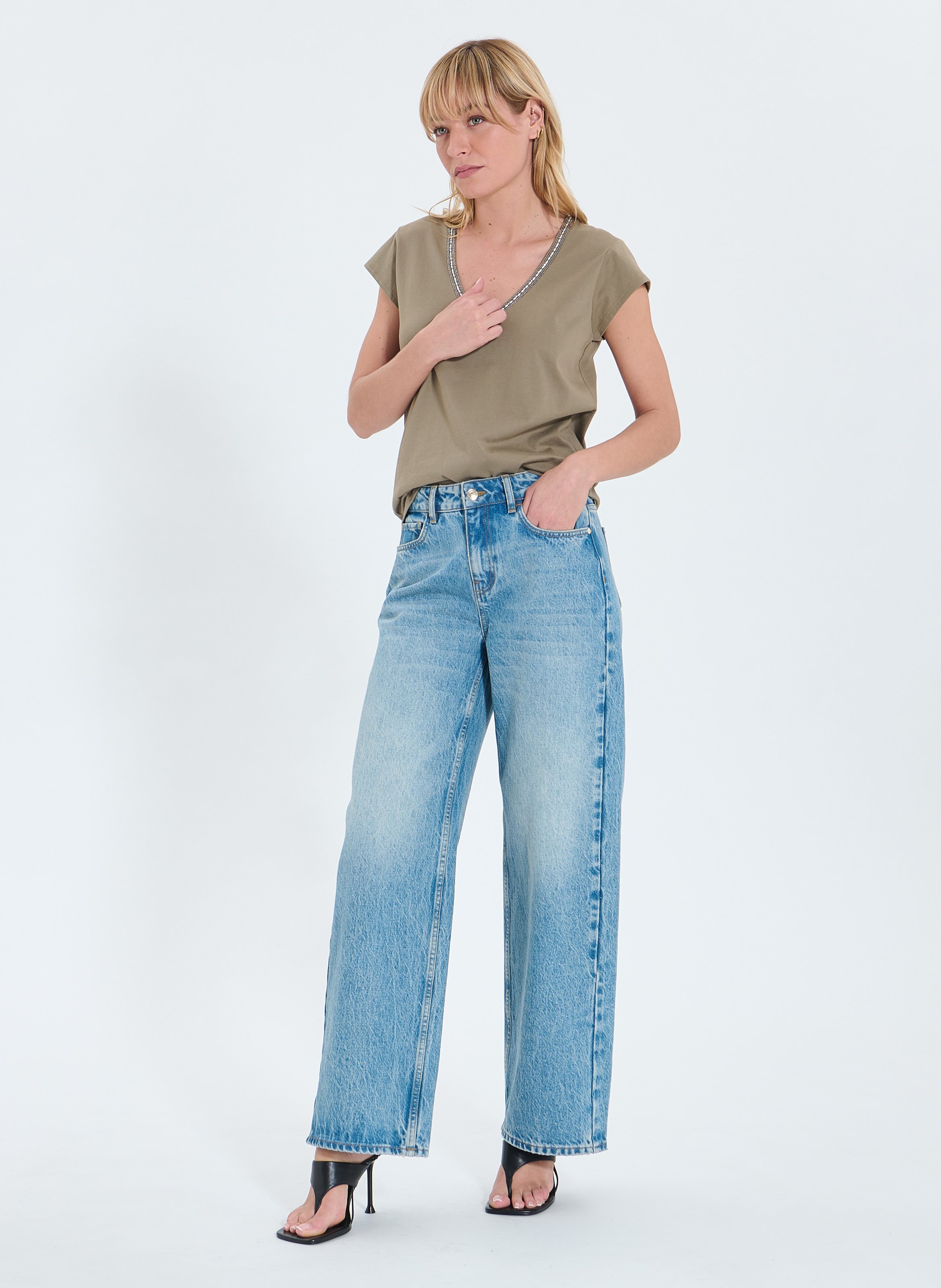 Top  tulipe ZAPA Kaki