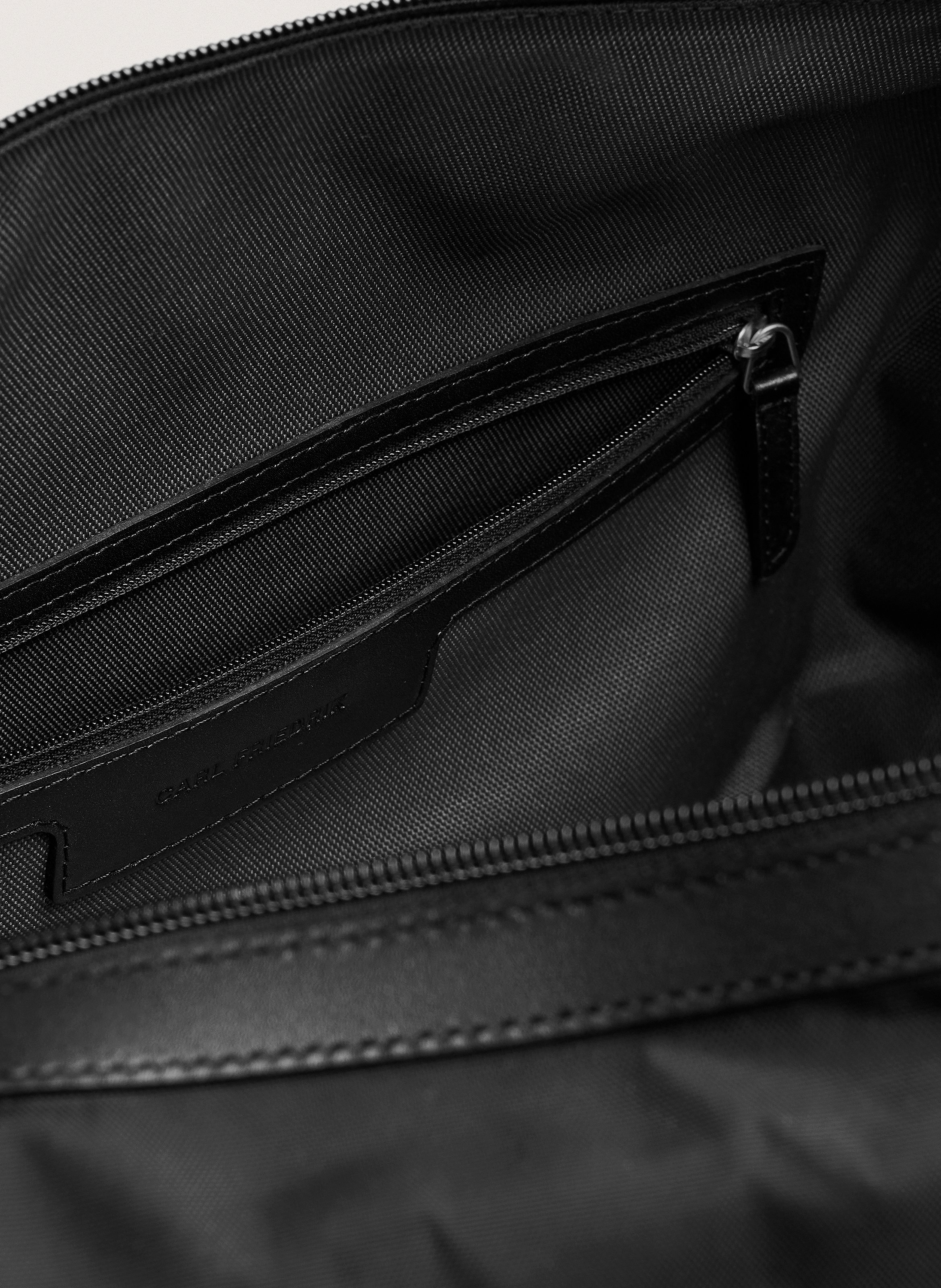 Sac de week-end 'compact weekender' en nylon CARL FRIEDRIK Noir