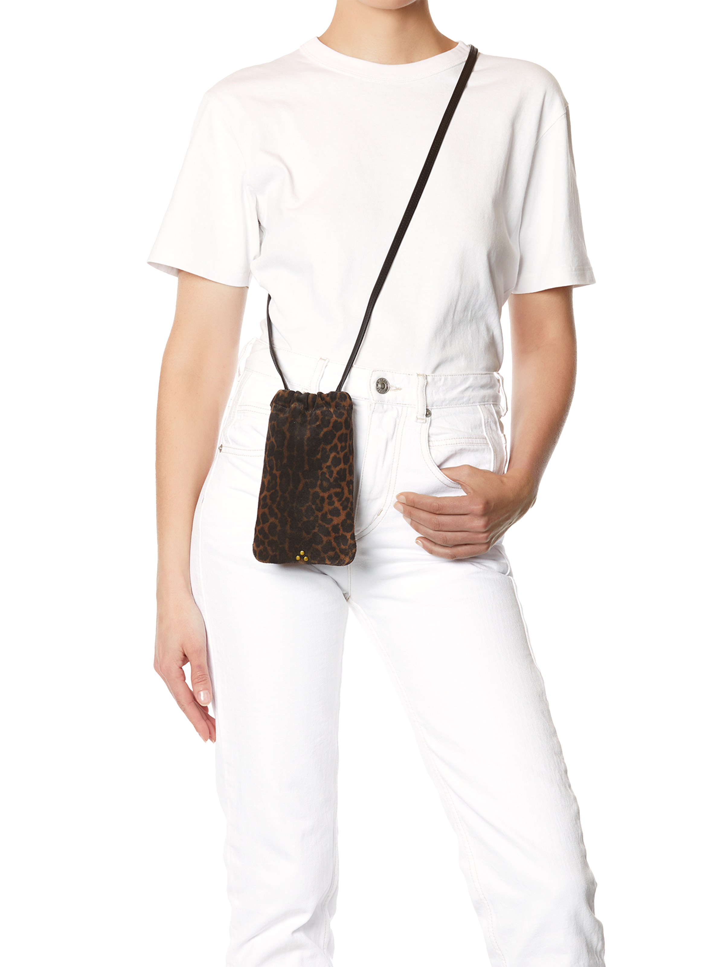 Pochette pour téléphone Gordi en cuir JÉRÔME DREYFUSS Multicolore