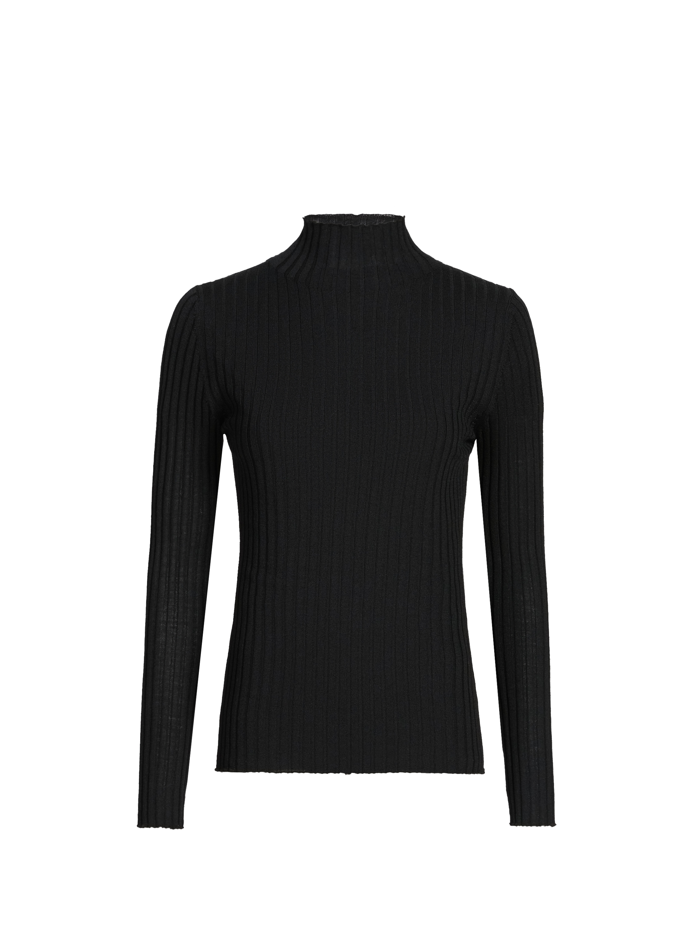 Pull à col montant en alpaga mélangé SAISON 1865 Noir