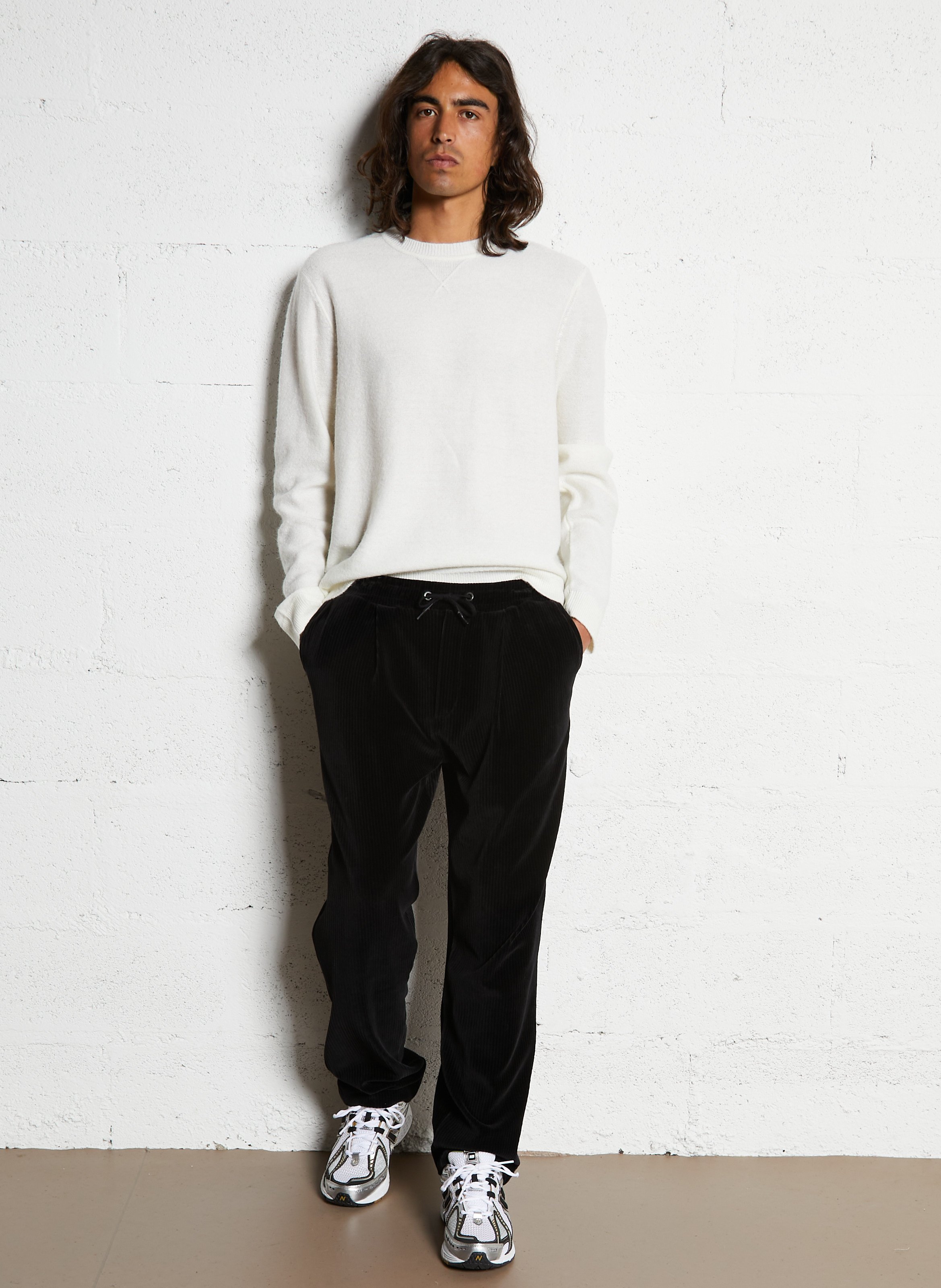 Pull droit col rond IKKS Blanc