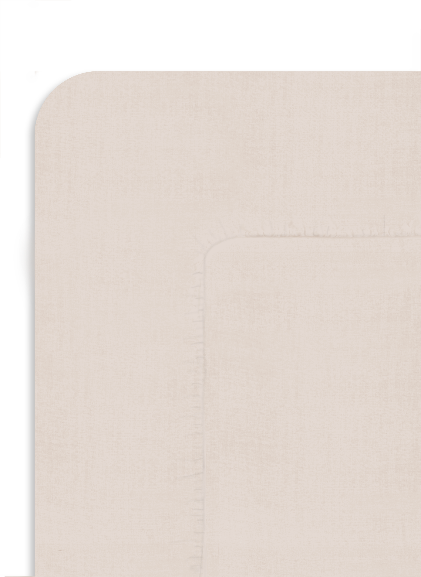 AU PRINTEMPS PARIS Fitted sheet Beige