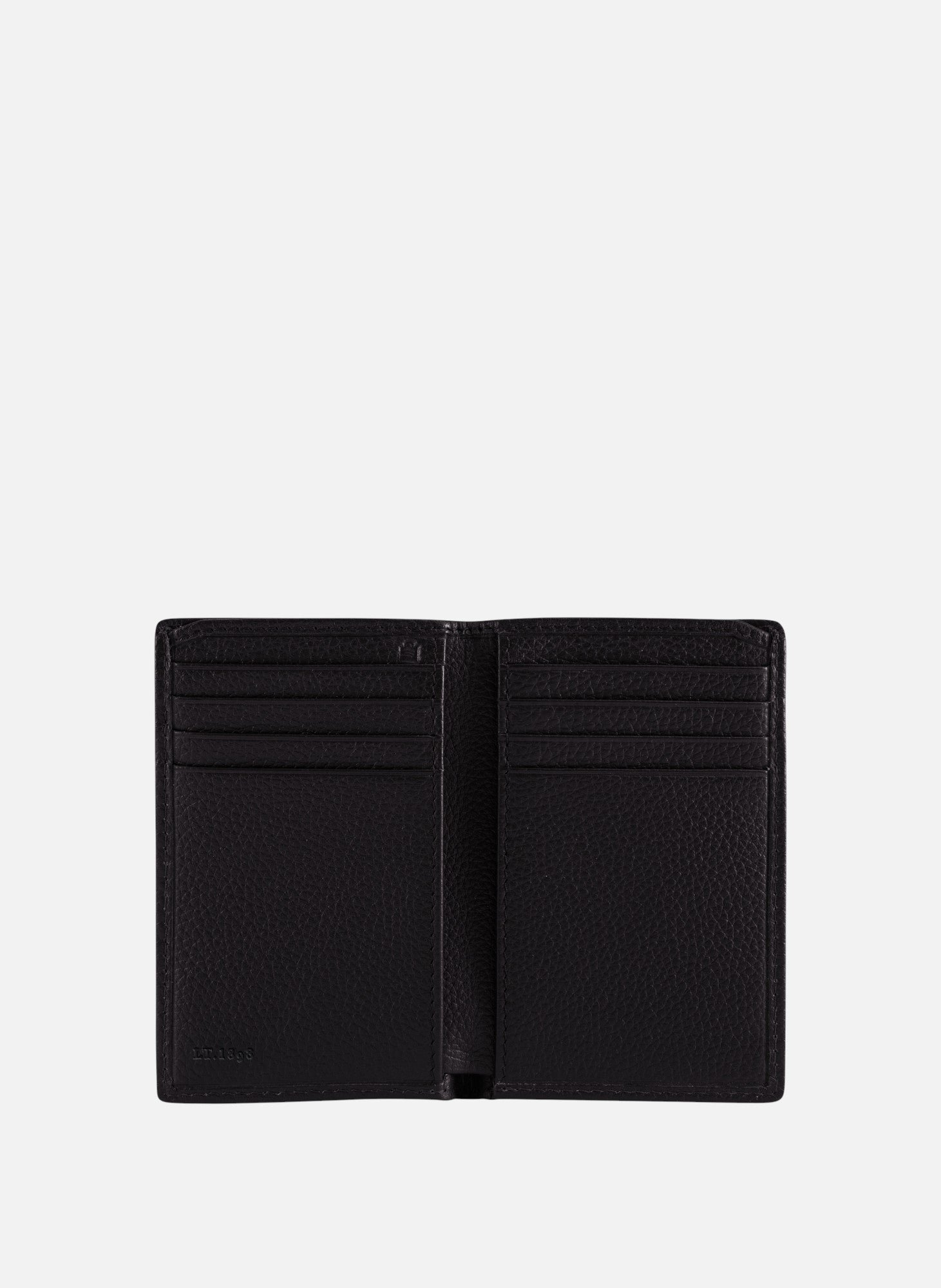 Petit porte cartes charles en cuir grainé LE TANNEUR Noir