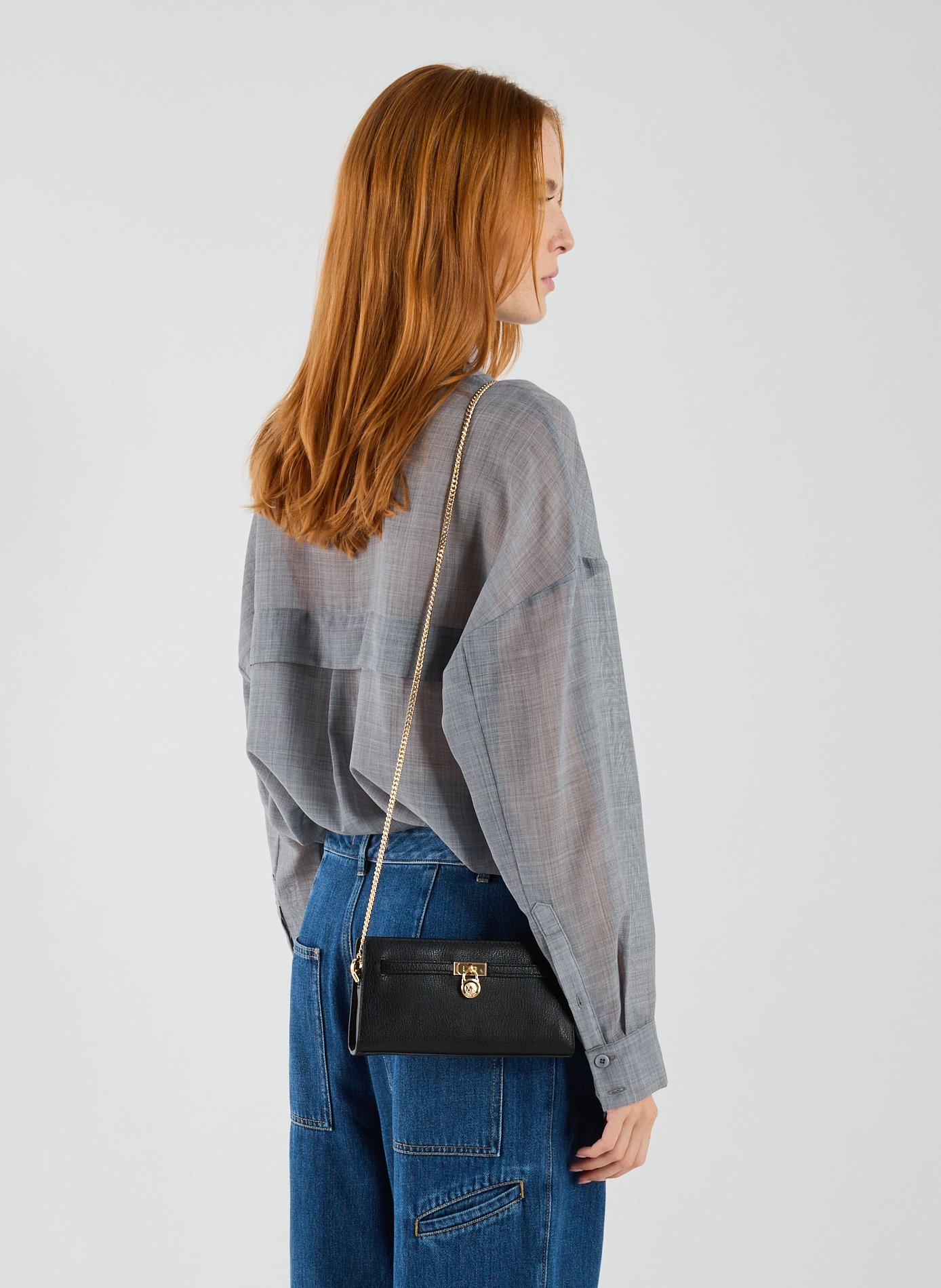 Cowhide leather Hamilton wallet MICHAEL KORS Black