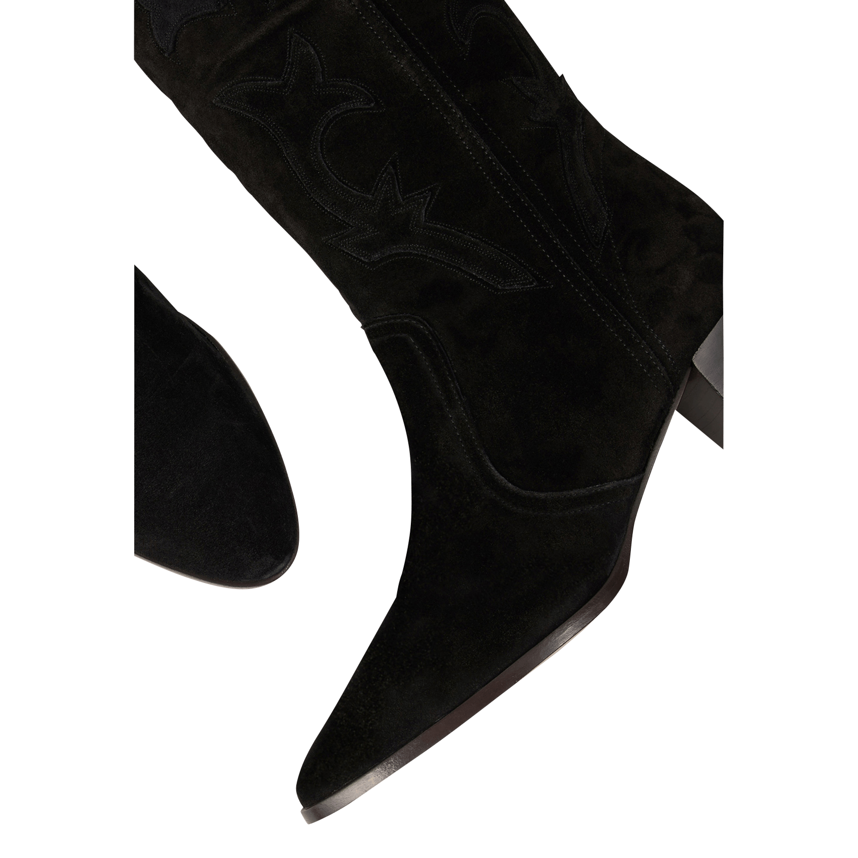 Bottes en cuir casey BA&SH Noir