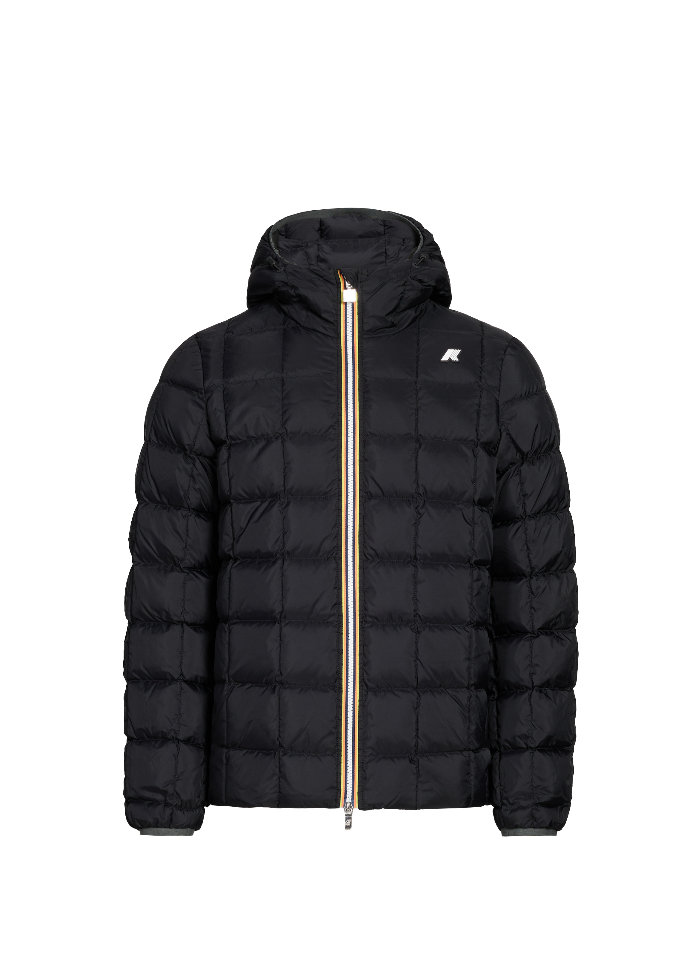 Reversible hooded puffer jacket K-WAY Khaki