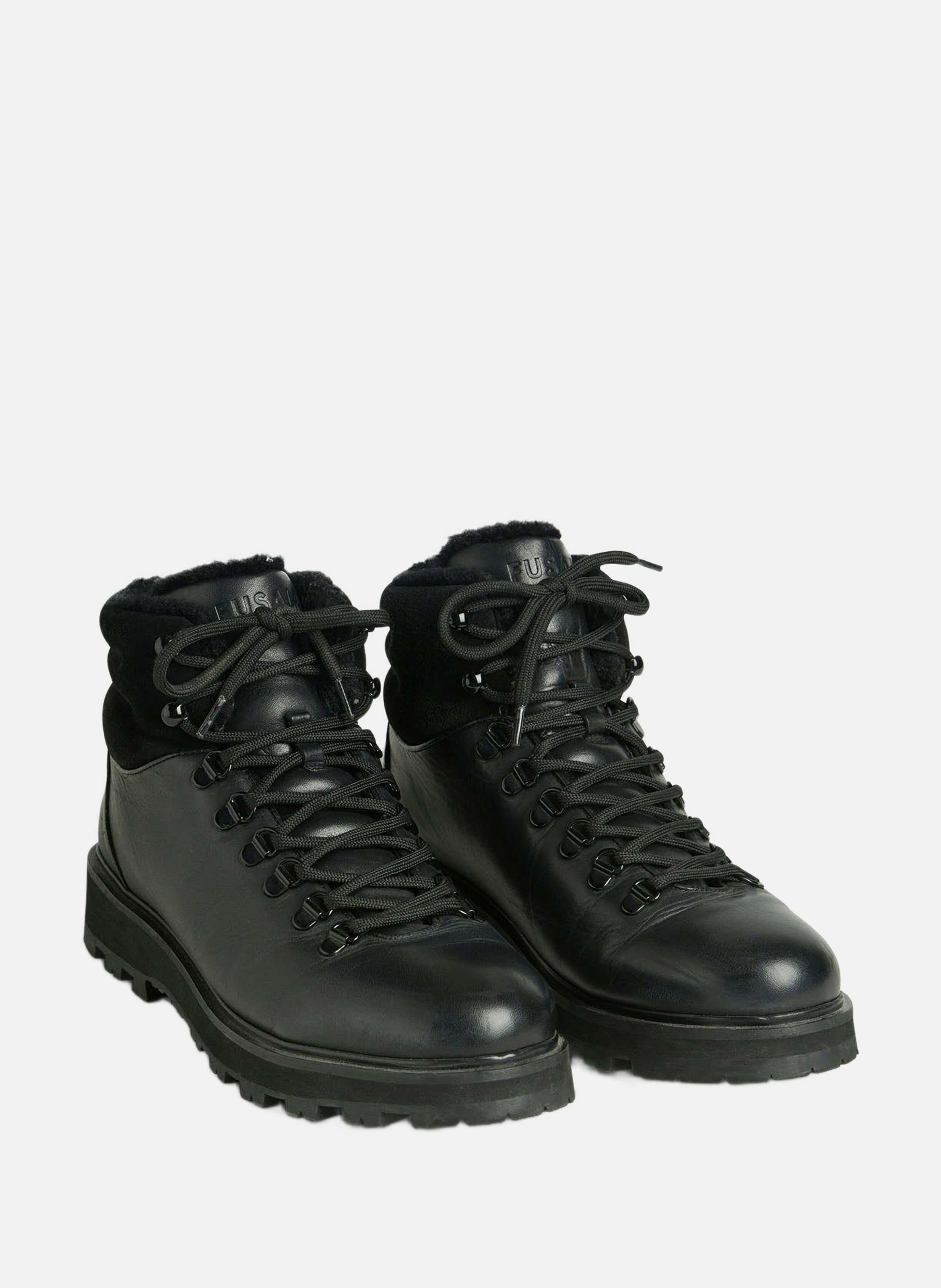 Chaussures de montagne classic boot m cuir FUSALP Noir