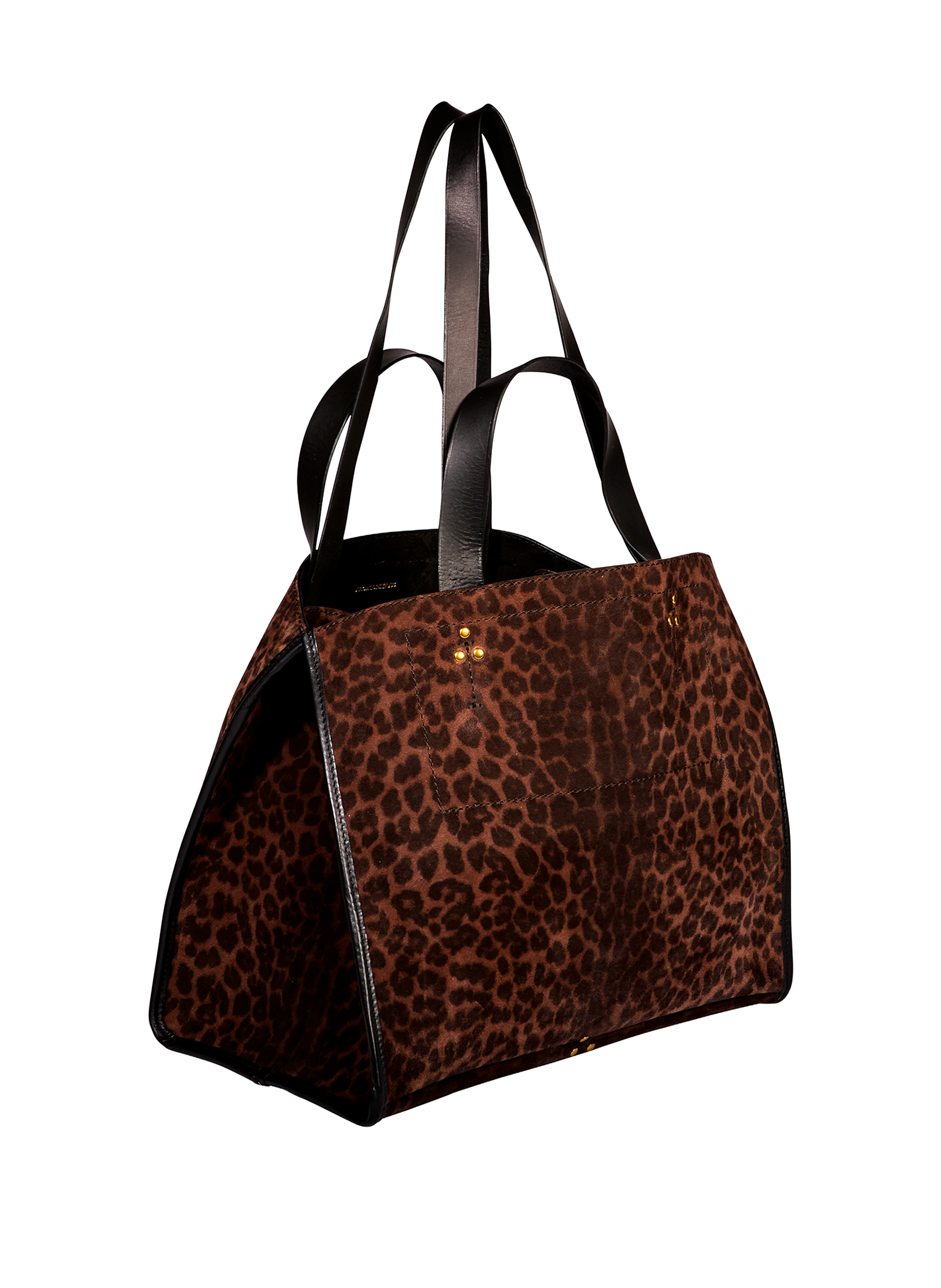 Sac cabas Léon M en cuir suédé imprimé JÉRÔME DREYFUSS Multicolore