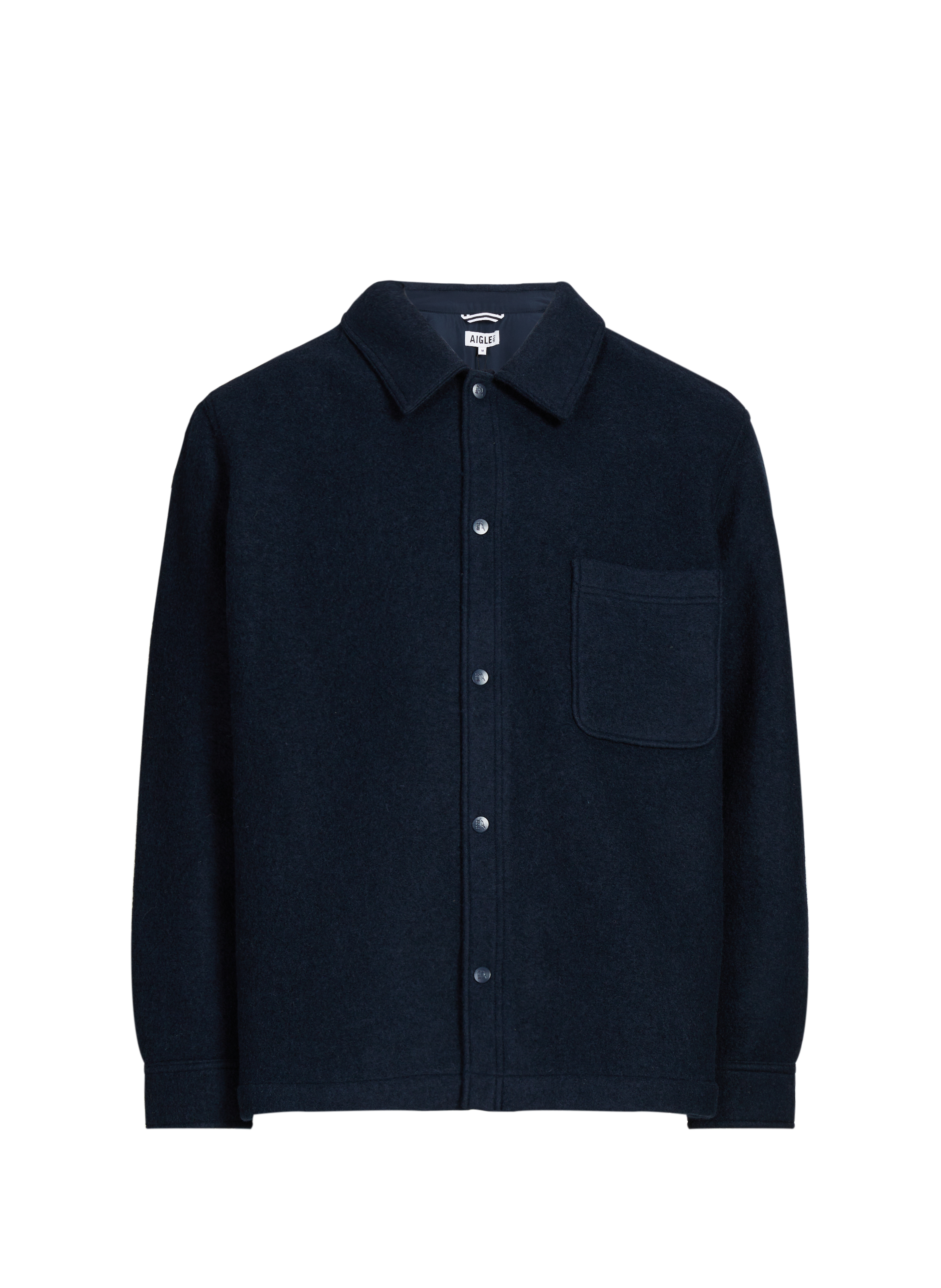 Straight classic collar overshirt AIGLE Blue