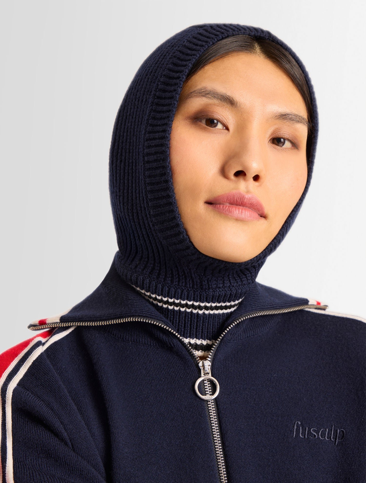 Cagoule wool coupe regular FUSALP Bleu