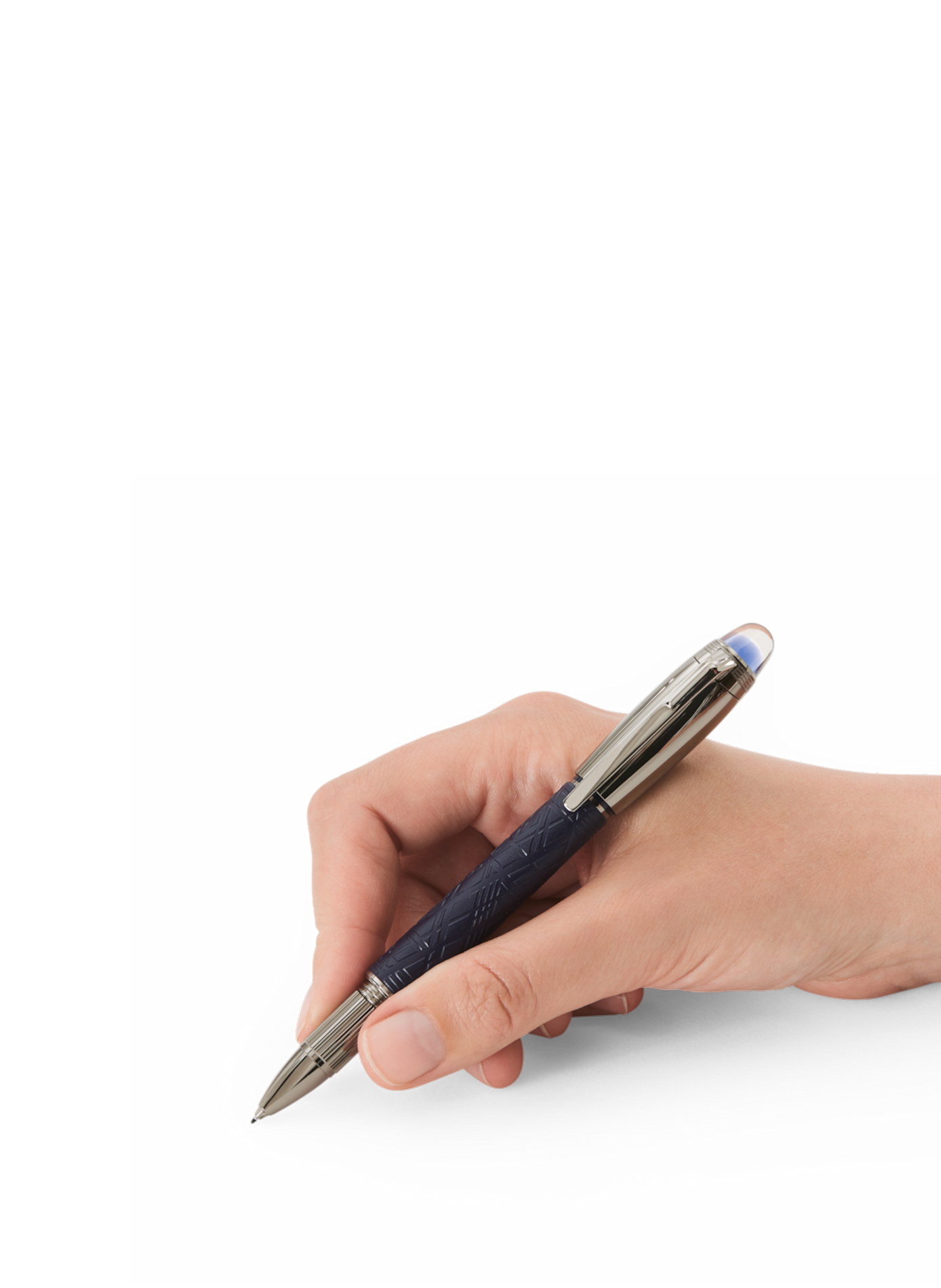 Stylo rollerball en laque MONTBLANC Bleu