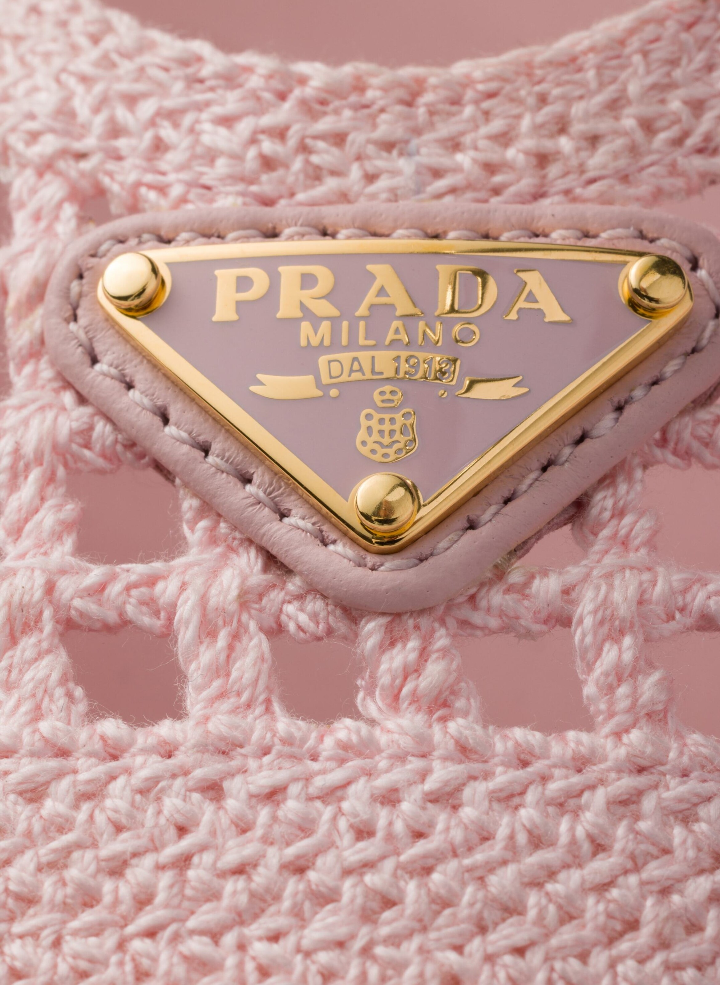 Ballerines en crochet PRADA Rose