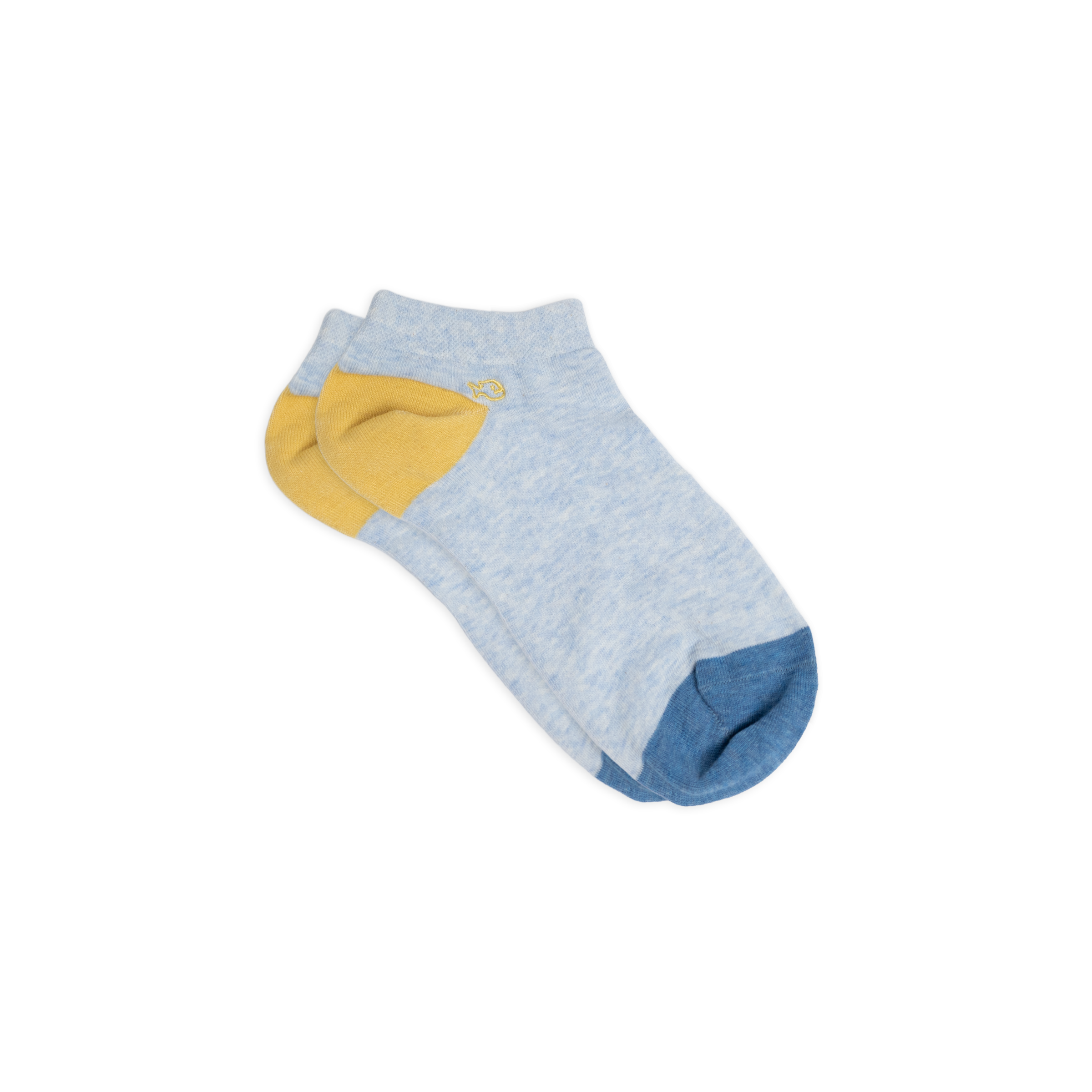 Socquettes en coton peigné unies BILLYBELT Bleu