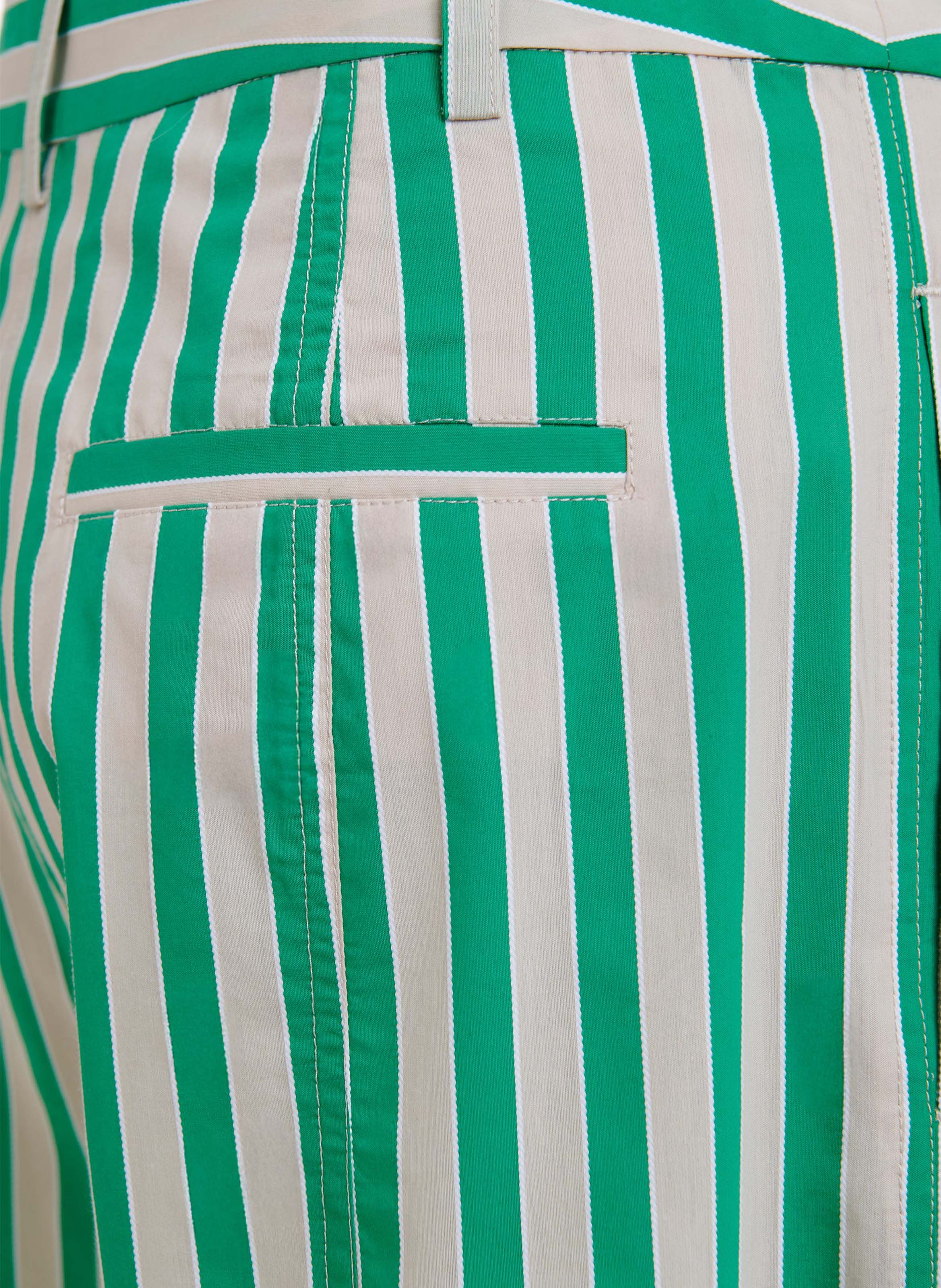 Pantalon large en coton mélangé jorner ESSENTIEL ANTWERP Vert