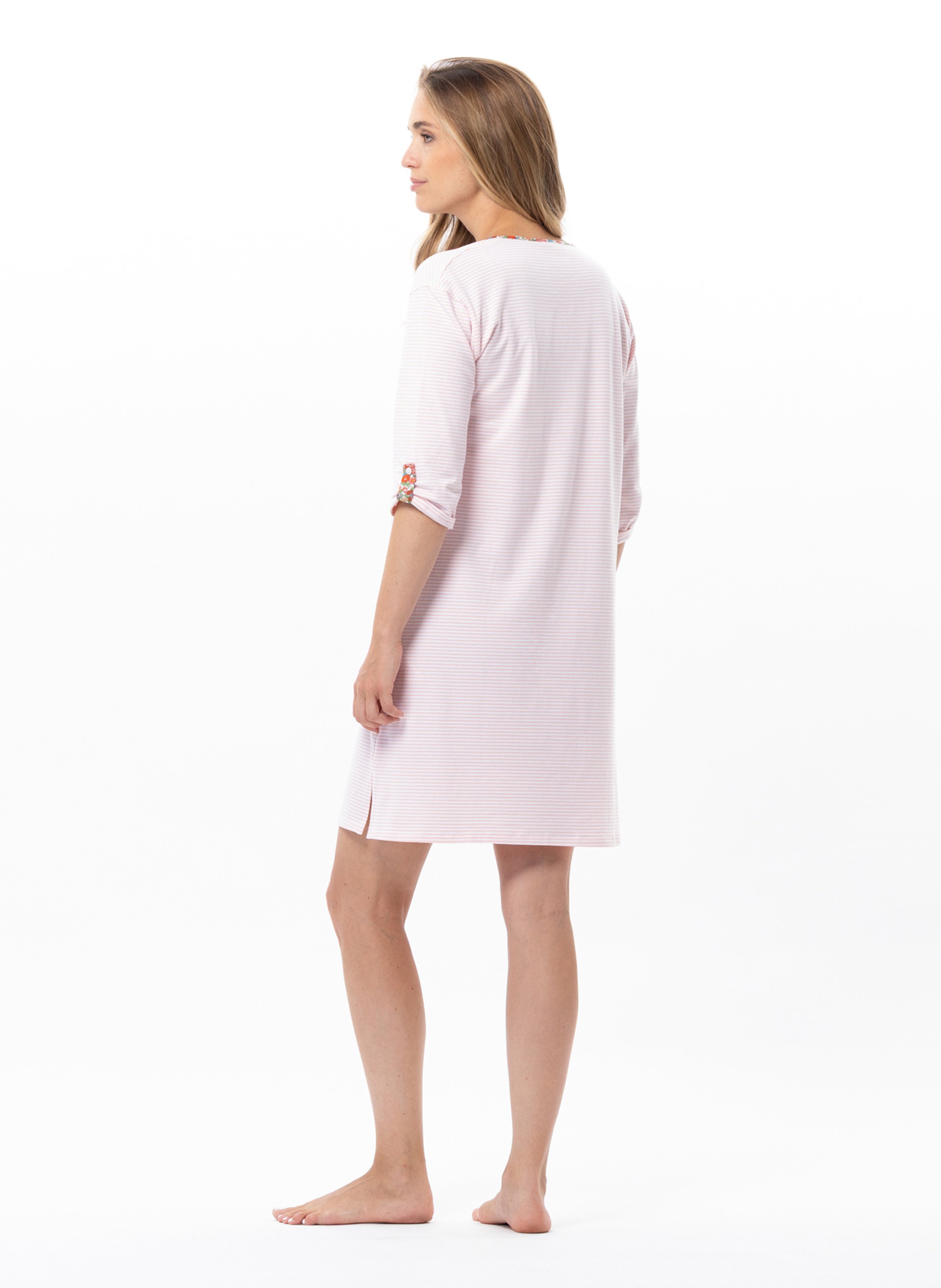 Chemise de nuit en coton garden 201 LE CHAT Multicolore