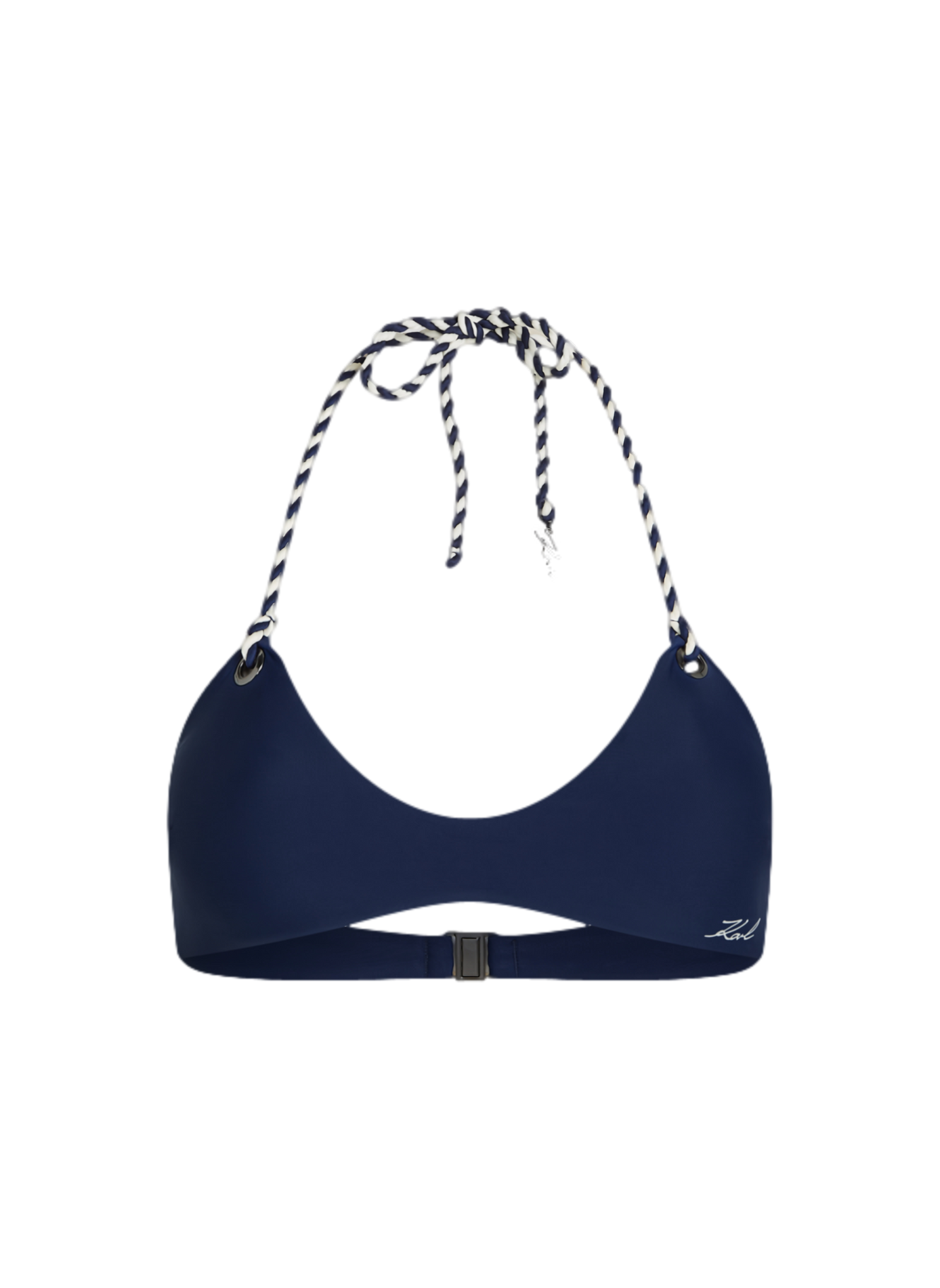 Haut de maillot de bain à nouer KARL LAGERFELD Bleu