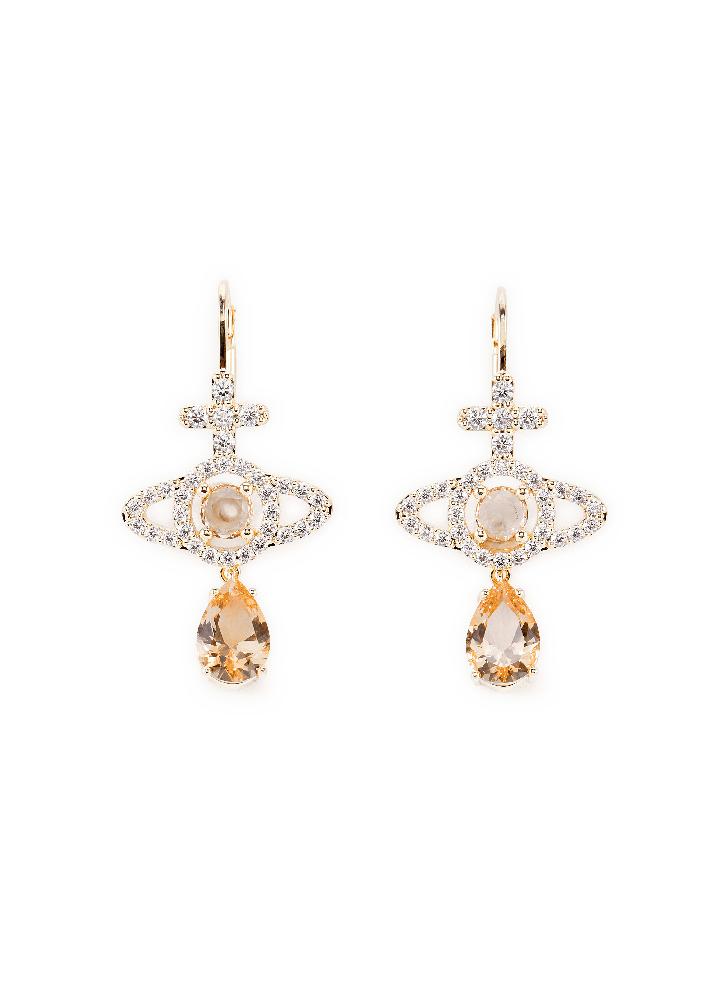 Ohrringe Olympia aus Messing VIVIENNE WESTWOOD Gelb