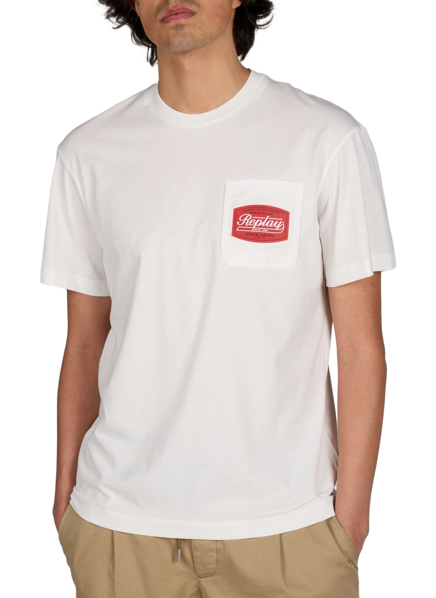 Cotton Logo T-shirt REPLAY White