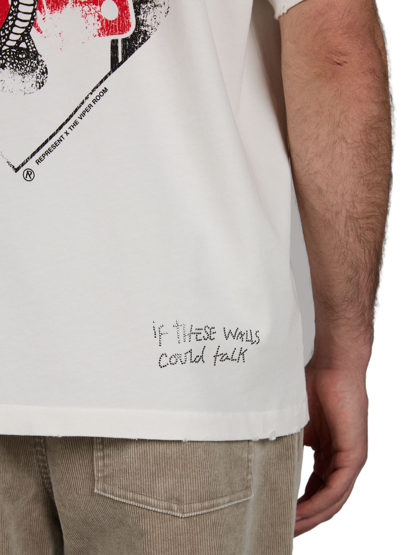 T-shirt imprimé en coton REPRESENT Blanc