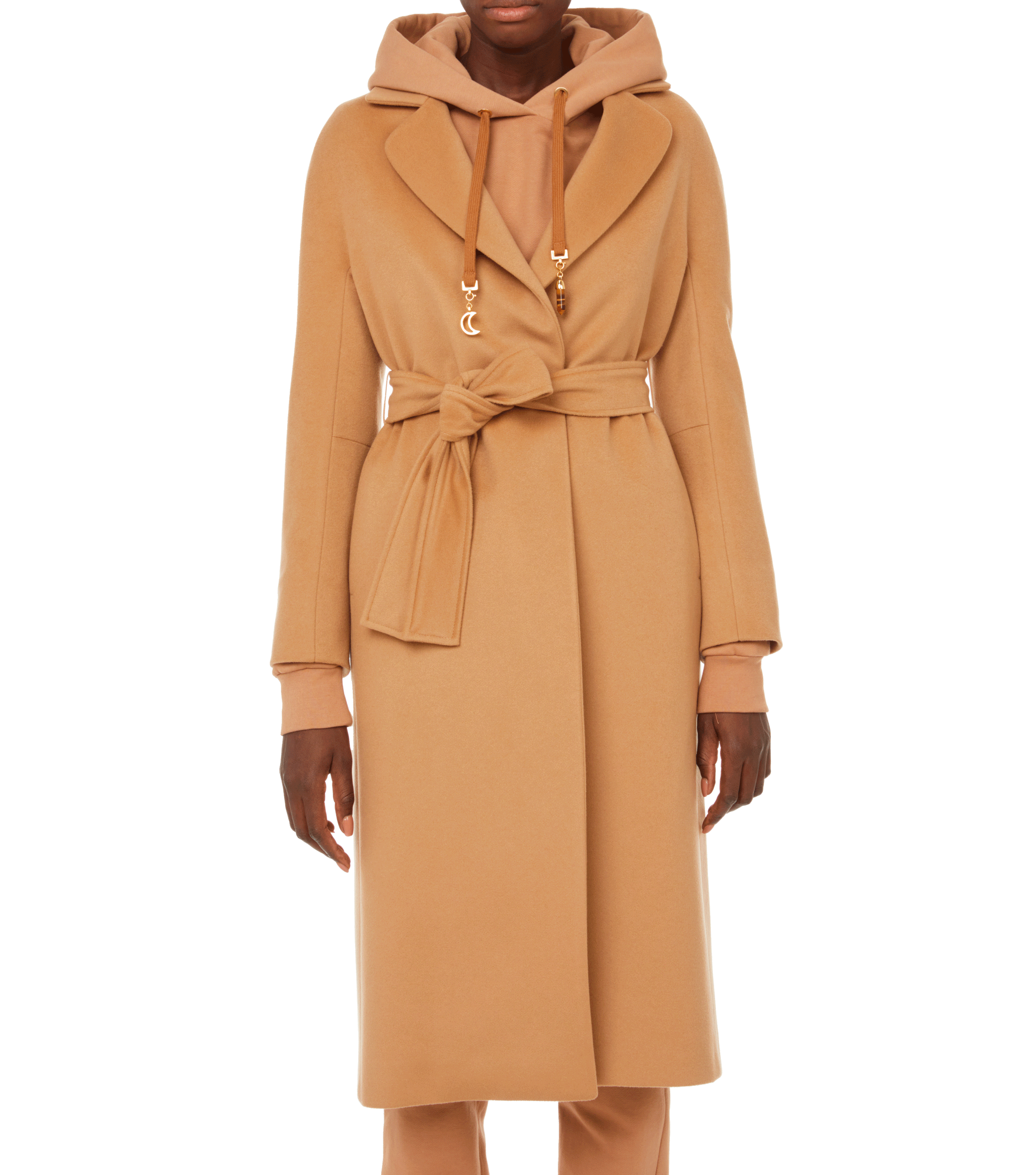 Virgin wool coat THE SOCIAL SUNDAY Brown