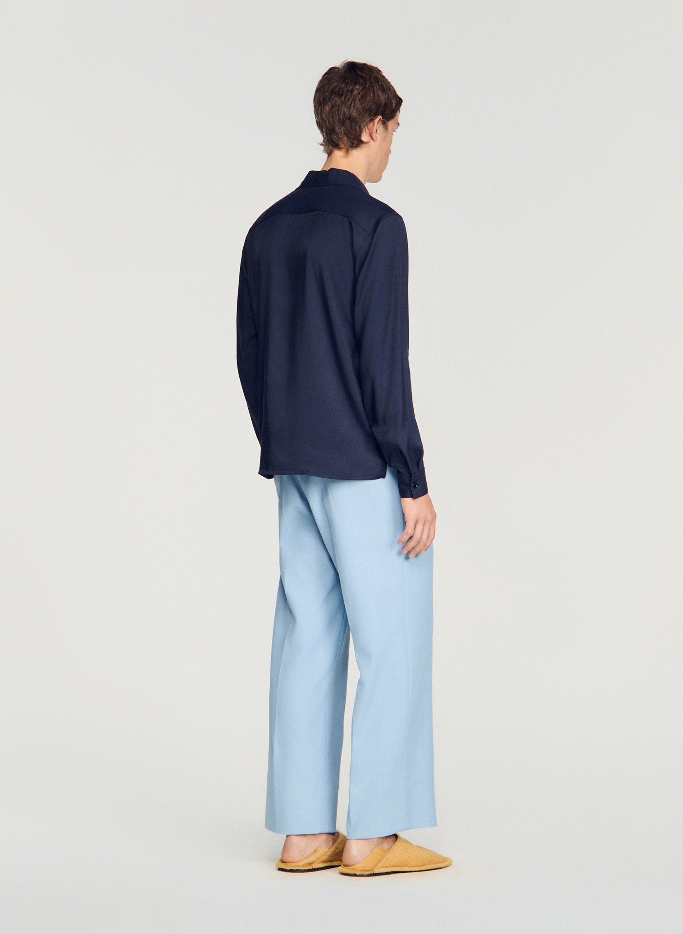 Chemise fluide regular-fit SANDRO Bleu
